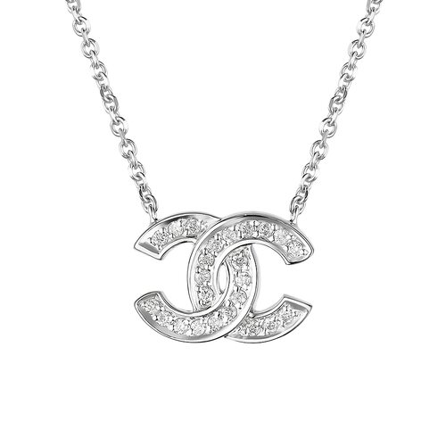 Колье с бриллиантами из белого золота 585 пробы