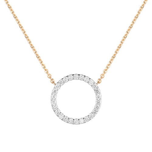 Колье с бриллиантами из золота 585 пробы арт. Ц/826-0120