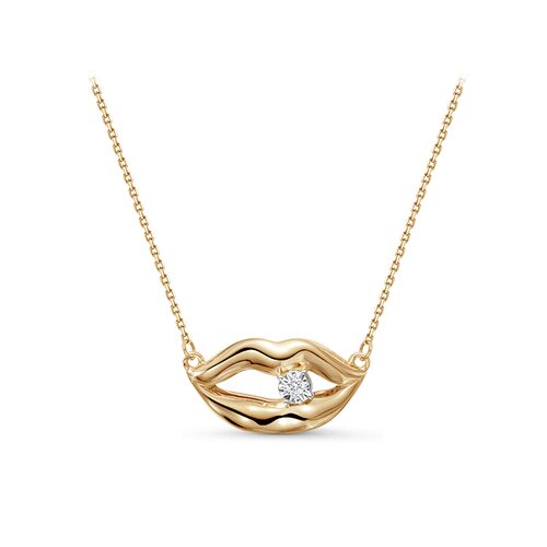 Колье с бриллиантами из золота 585 пробы