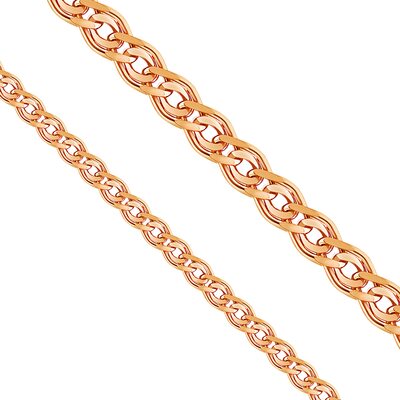 Цепь плетения "Нонна" из золота 585 пробы