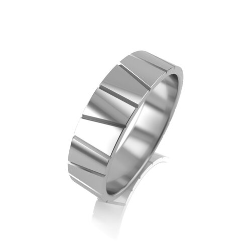 Кольцо обручальное из серебра 925 пробы