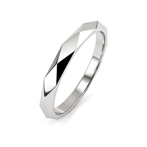 Кольцо обручальное из белого золота 585 пробы