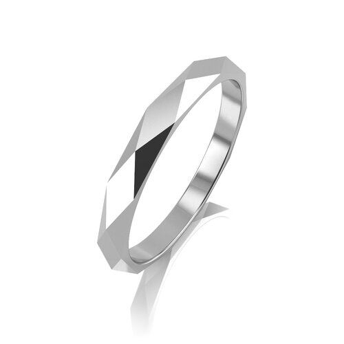 Кольцо обручальное из белого золота 585 пробы