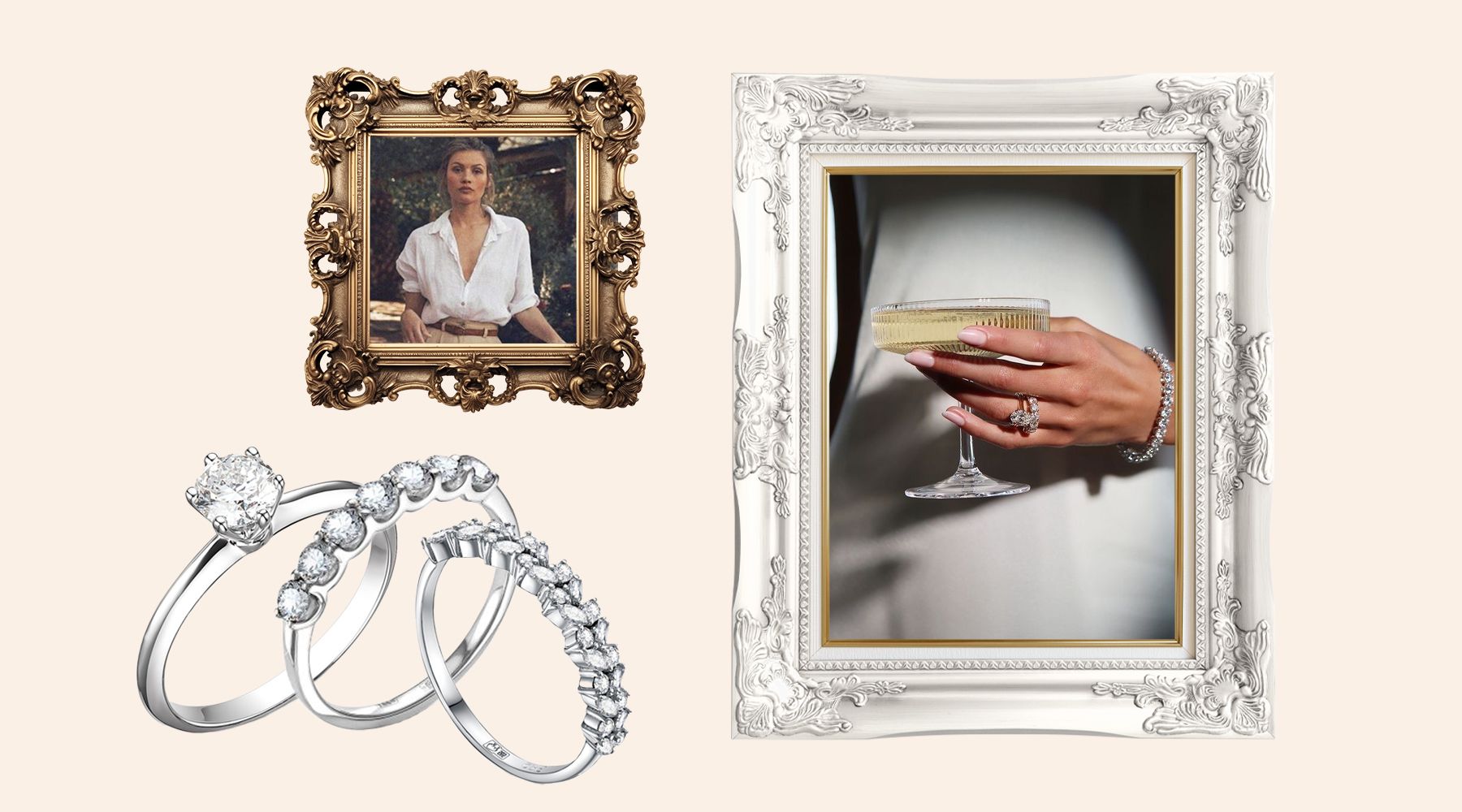 кольца с бриллиантами