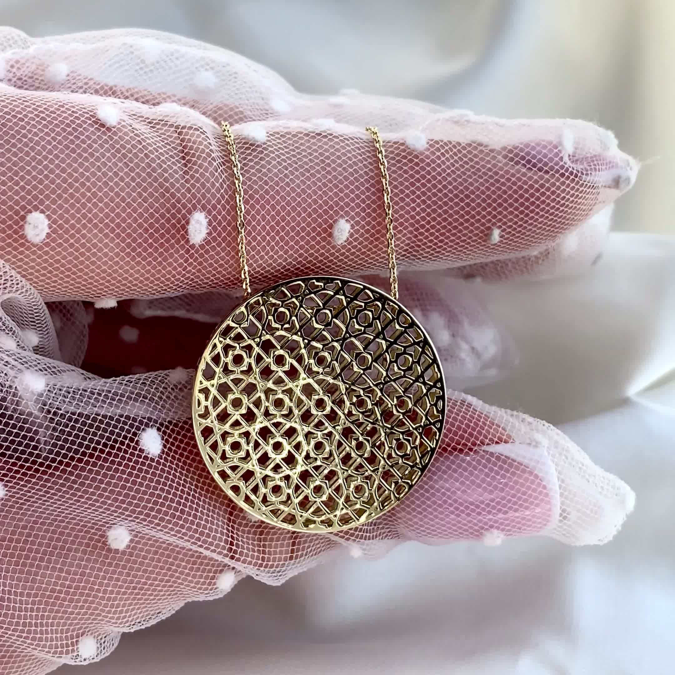 Колье из желтого золота 585 пробы арт. 00090-50-030001-00