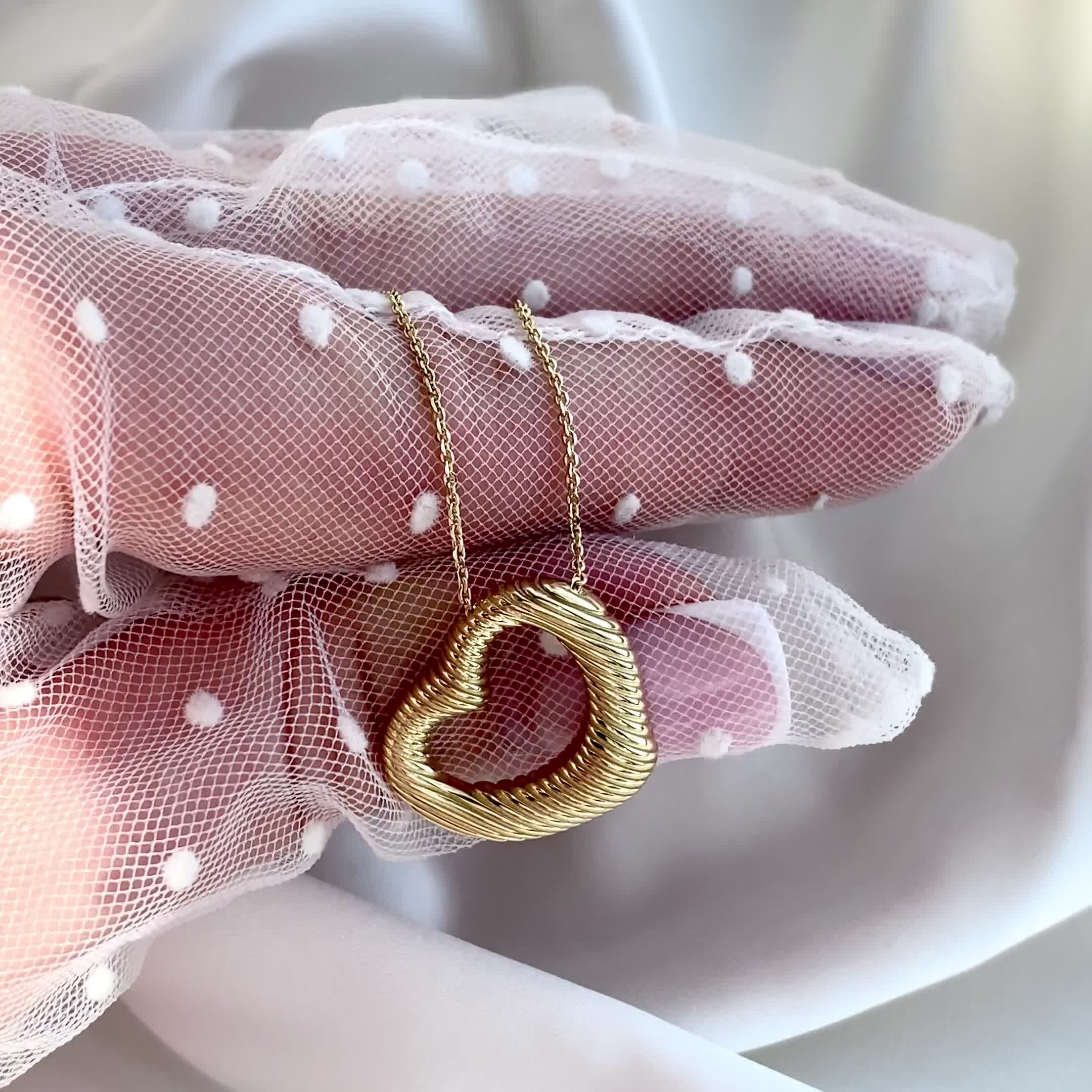 Колье "Сердце" из желтого золота 585 пробы арт. 00148-50-030001-00