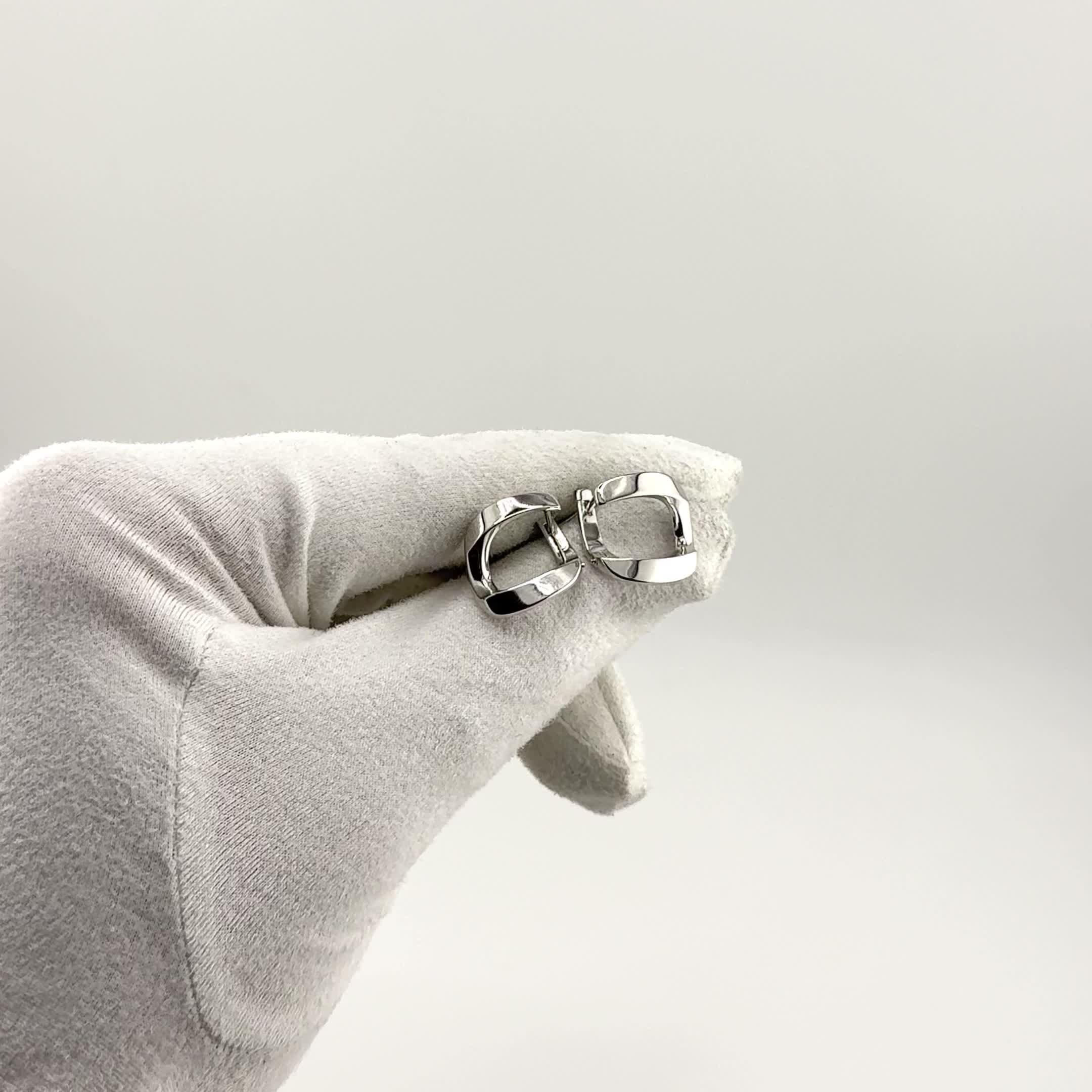 Серьги из белого золота 585 пробы арт. 002-0821-0000-031