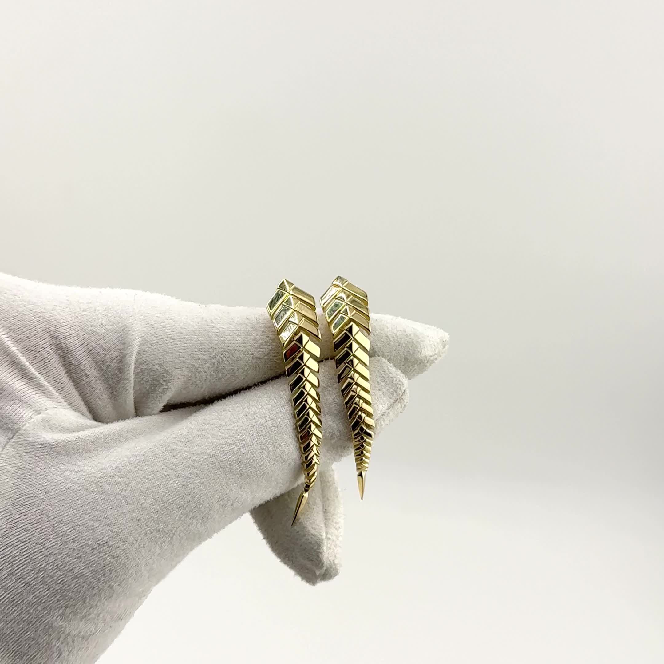 Серьги из желтого золота 585 пробы арт. 002-0869-0000-020