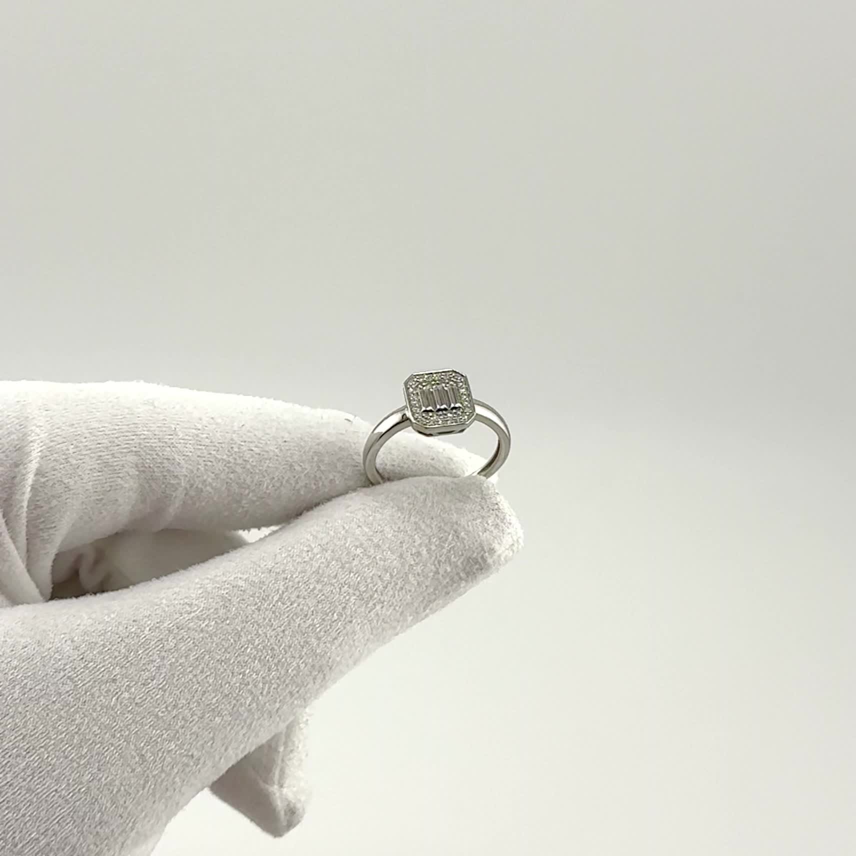 Кольцо с бриллиантами из золота 585 пробы арт. 01-00589-02-001-01-02