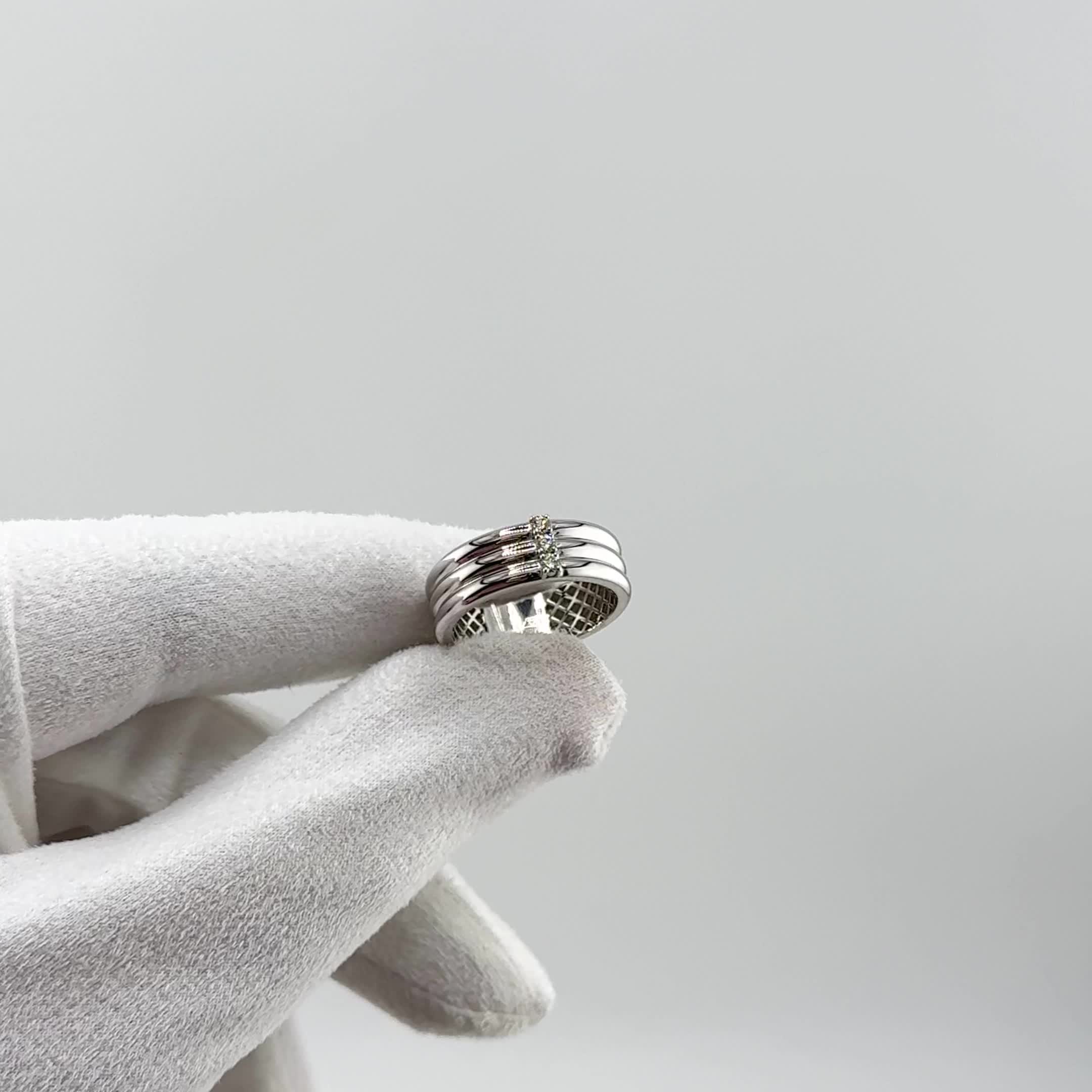 Кольцо с бриллиантами из белого золота 585 пробы арт. 01-P0233-03-001-07-03