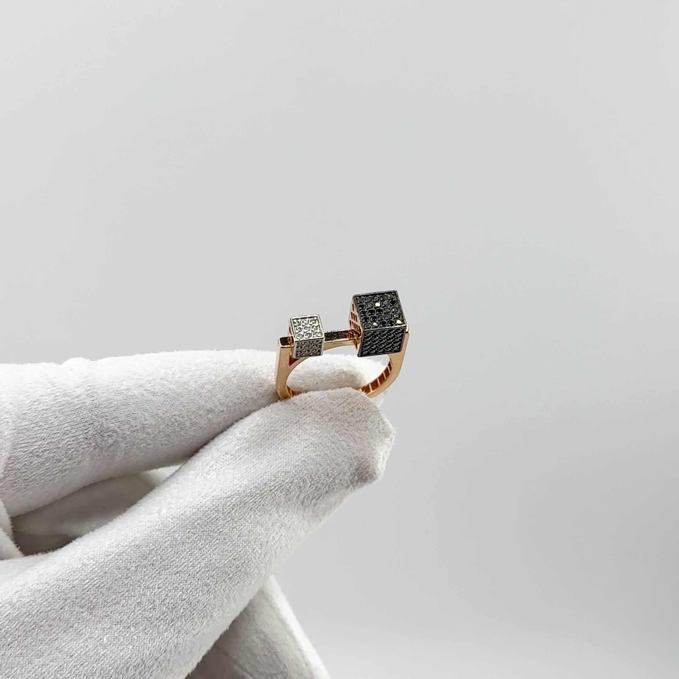 Кольцо с бриллиантами из золота 585 пробы арт. 01-P0530-01-040-07-02