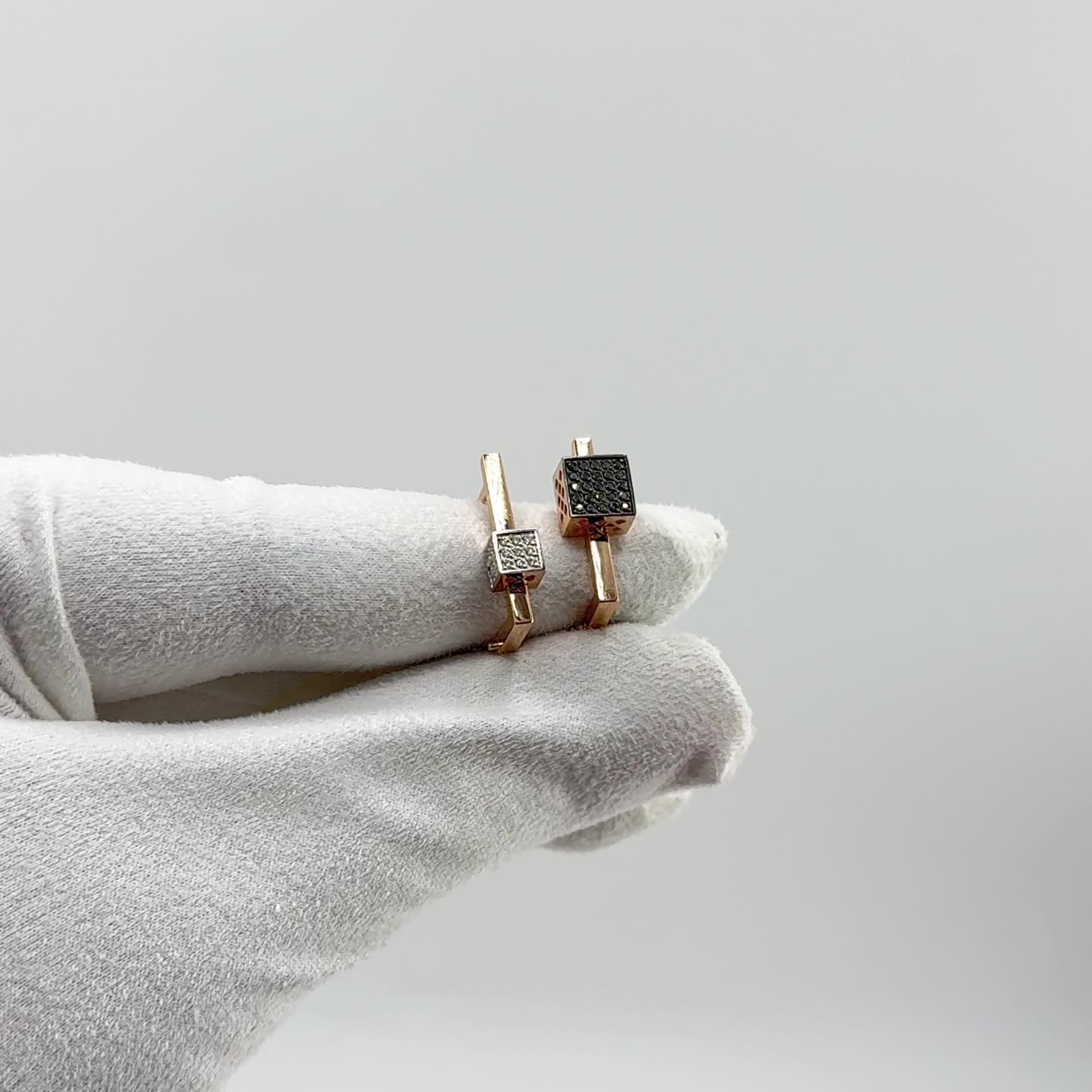 Серьги с бриллиантами из золлота 585 пробы арт. 02-P0530-01-040-07-02