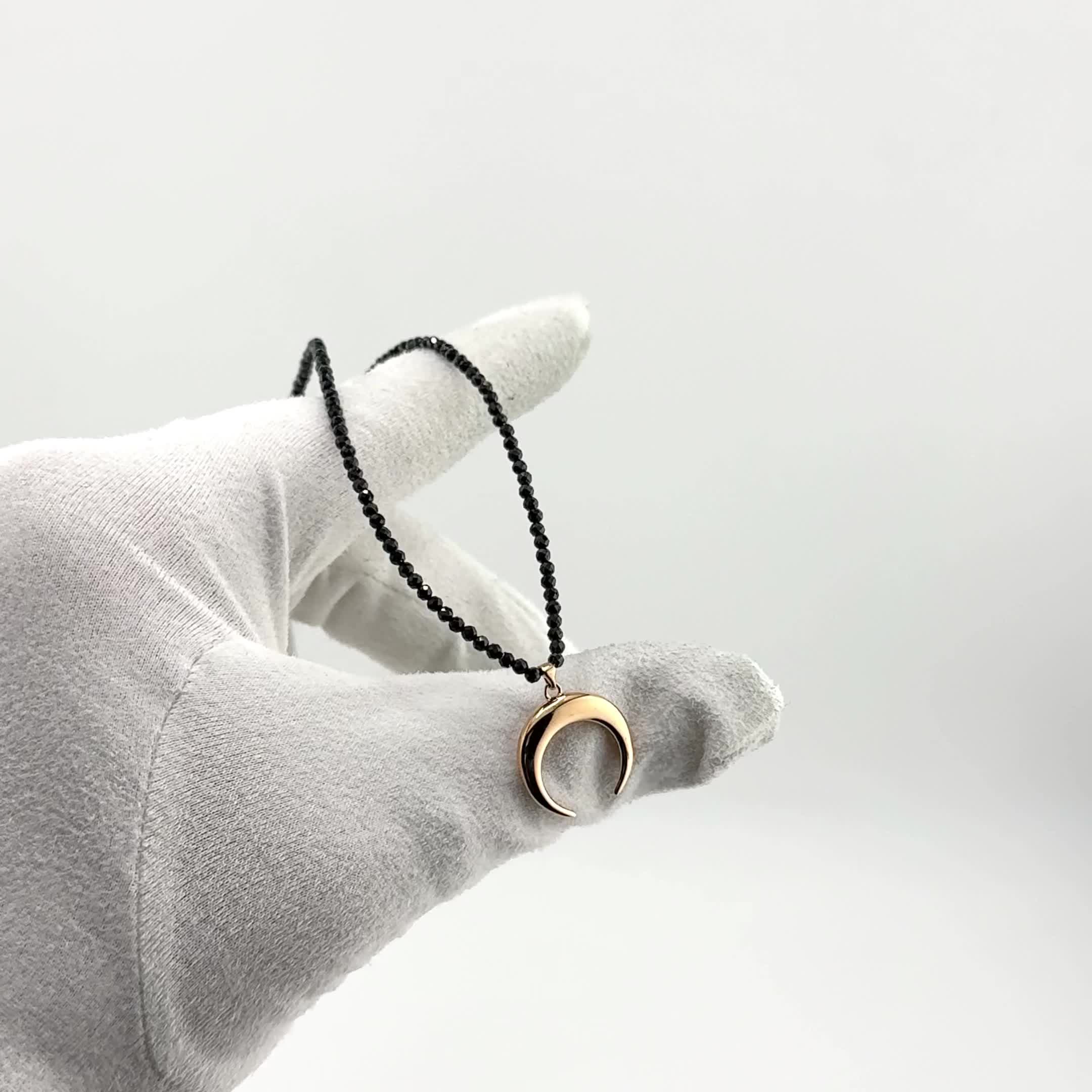 Колье "Луна" со шпинелью из золота 585 пробы арт. 06-1-132-7400-010