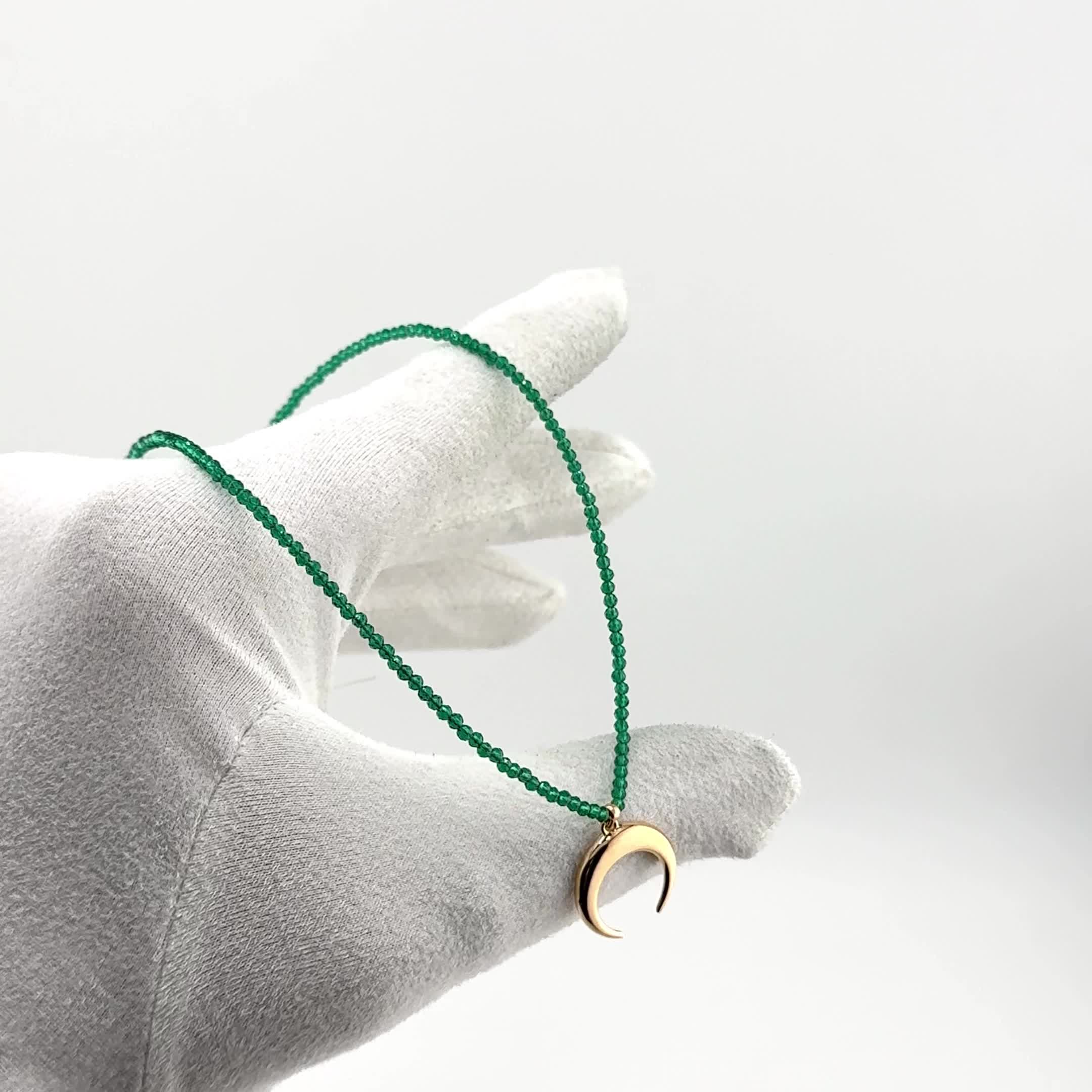 Колье "Луна" со шпинелью из золота 585 пробы арт. 06-1-132-7400-110