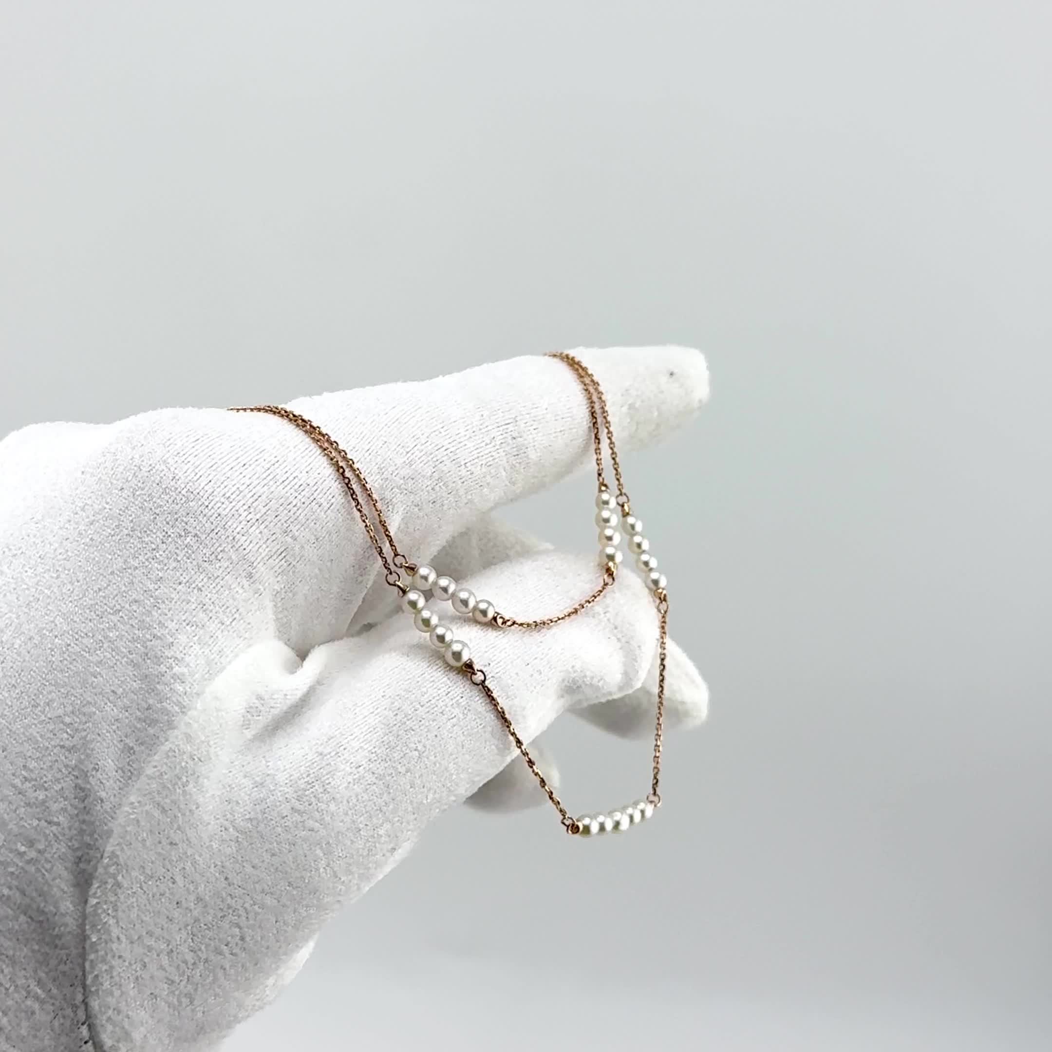 Колье с жемчугом из золота 585 пробы арт. 07-0231-00-301-1110-31