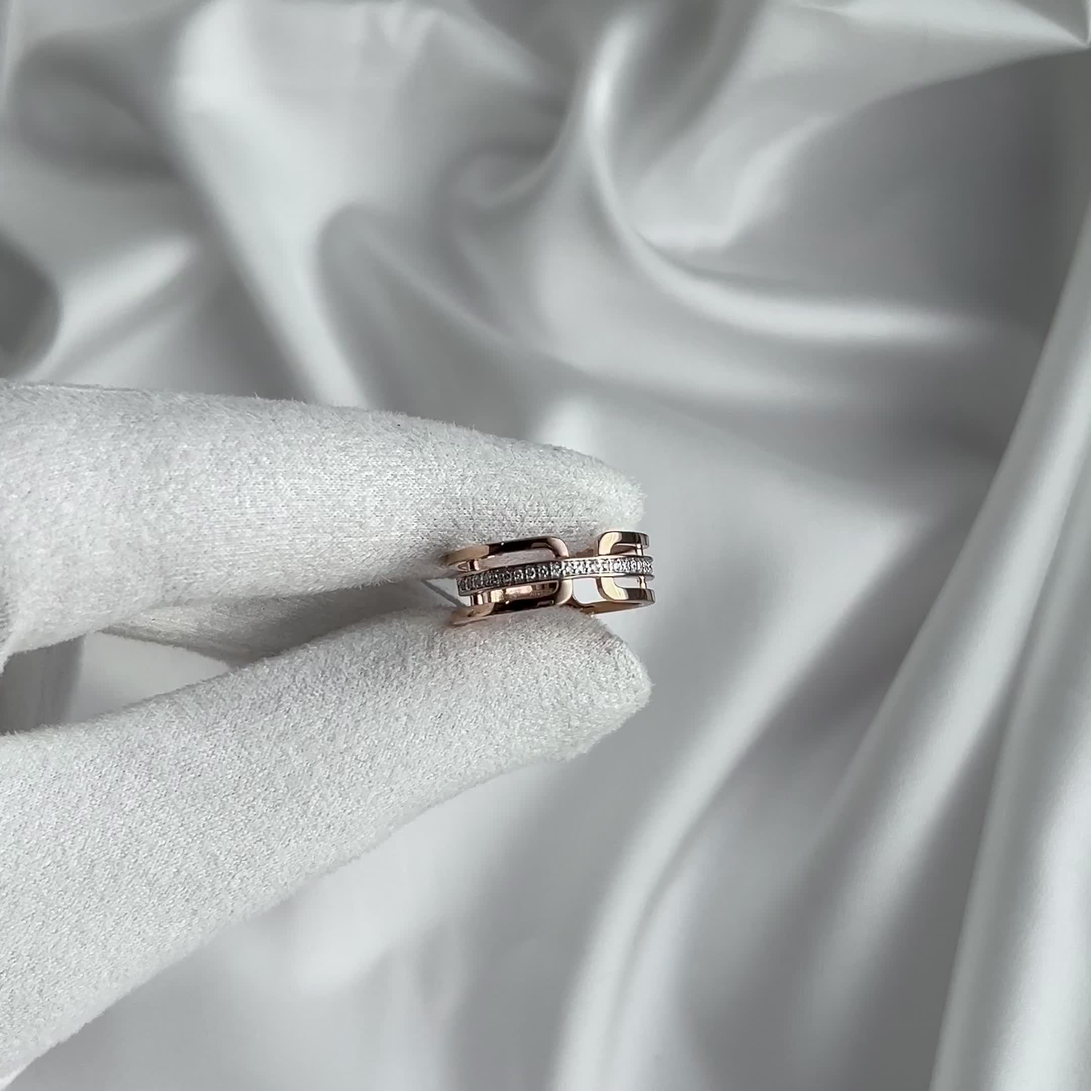 Кольцо с бриллиантами из золота 585 пробы арт. 1-11-1078-106