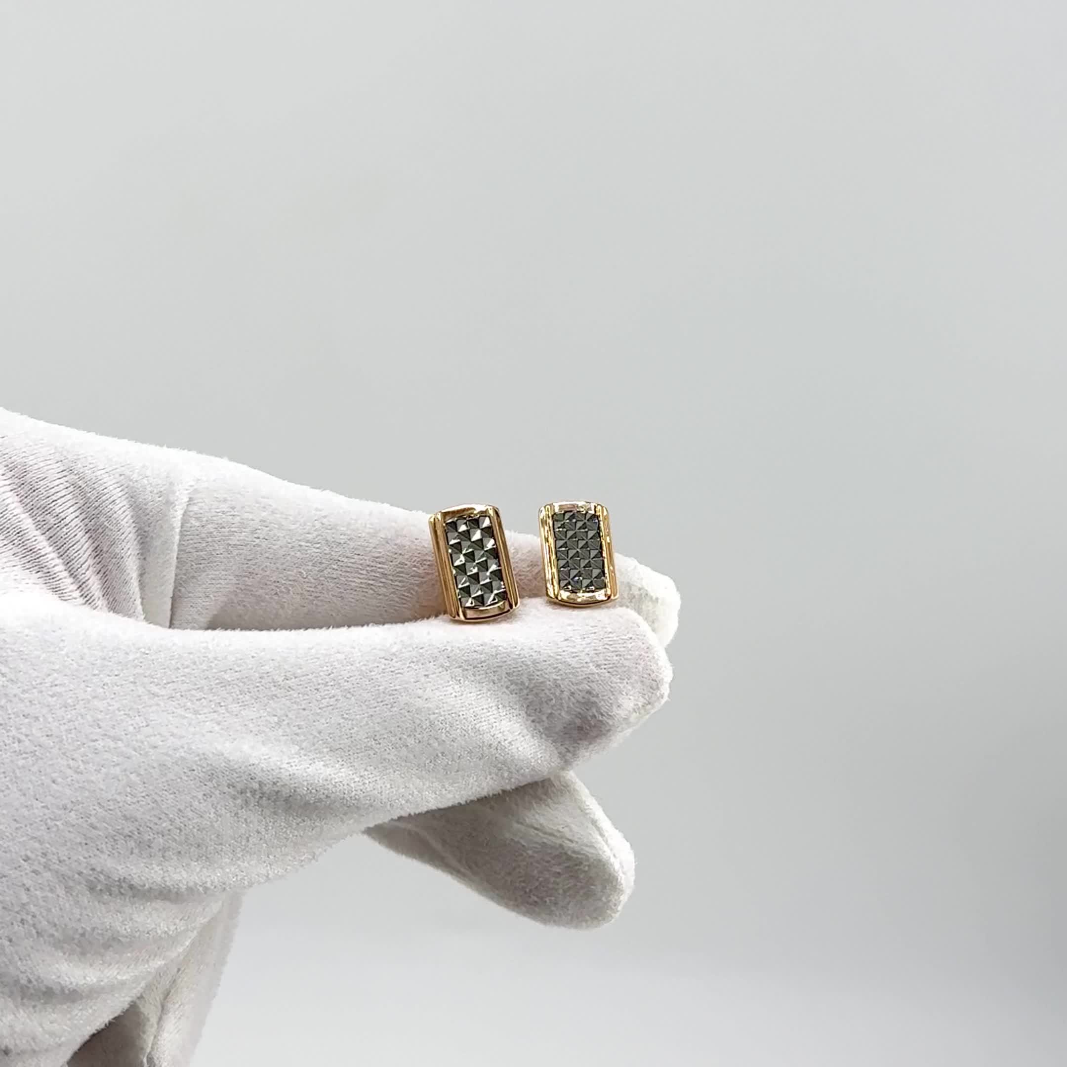 Запонки из золота 585 пробы  арт. 10-0052-00-000-1111-22