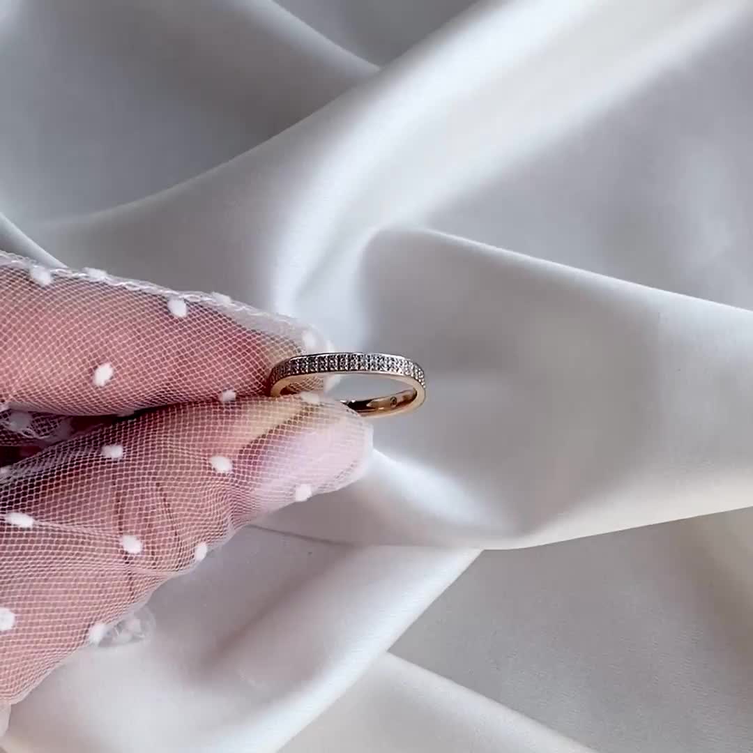 Кольцо с бриллиантами из золота 585 пробы арт. 113100777