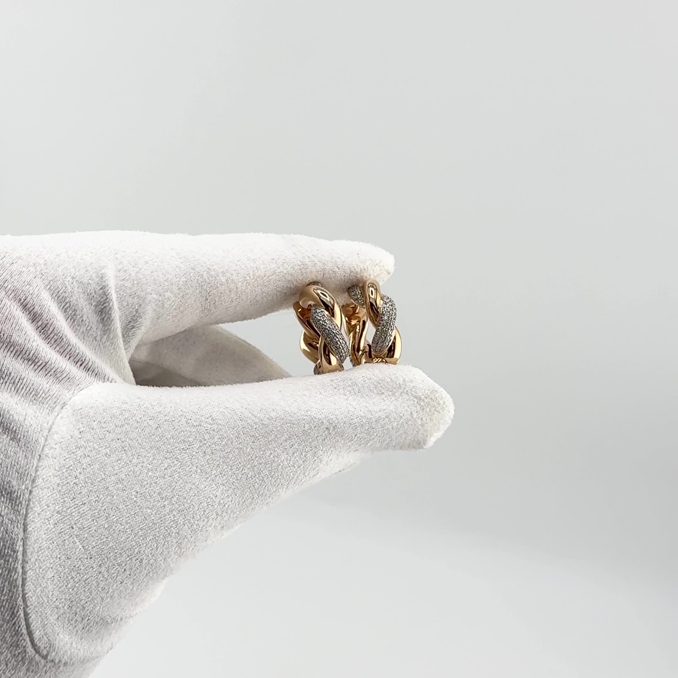 Серьги с фианитами из золота 585 пробы арт. 120779