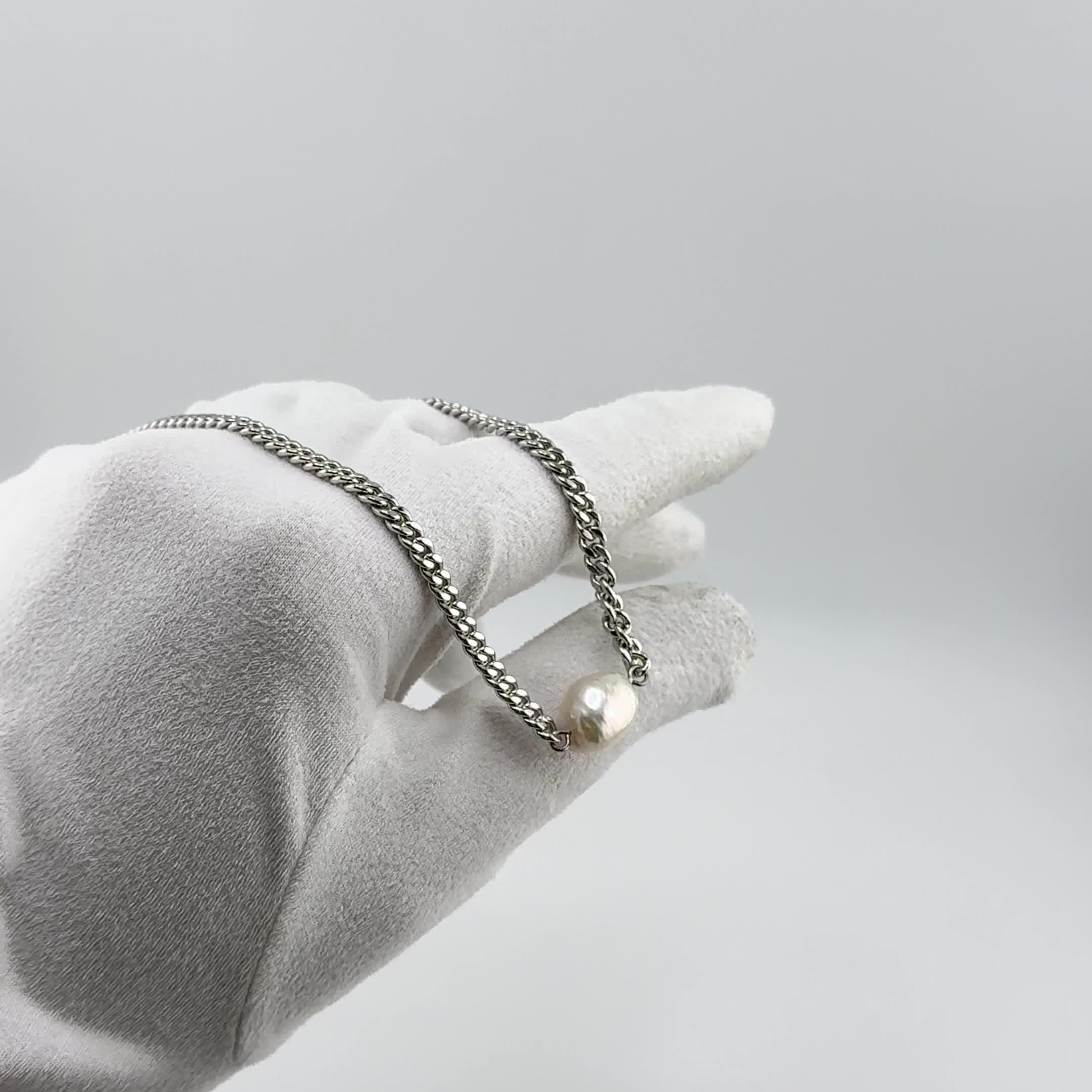 Колье с барочным жемчугом из серебра 925 пробы арт. 12443FNSWSH1_KL_WB_WG