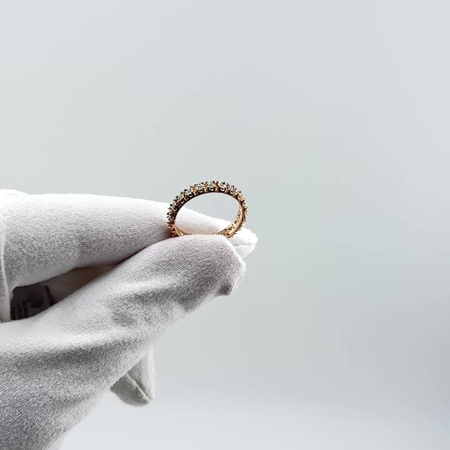 Кольцо с бриллиантами из золота 585 пробы арт. 13476-100