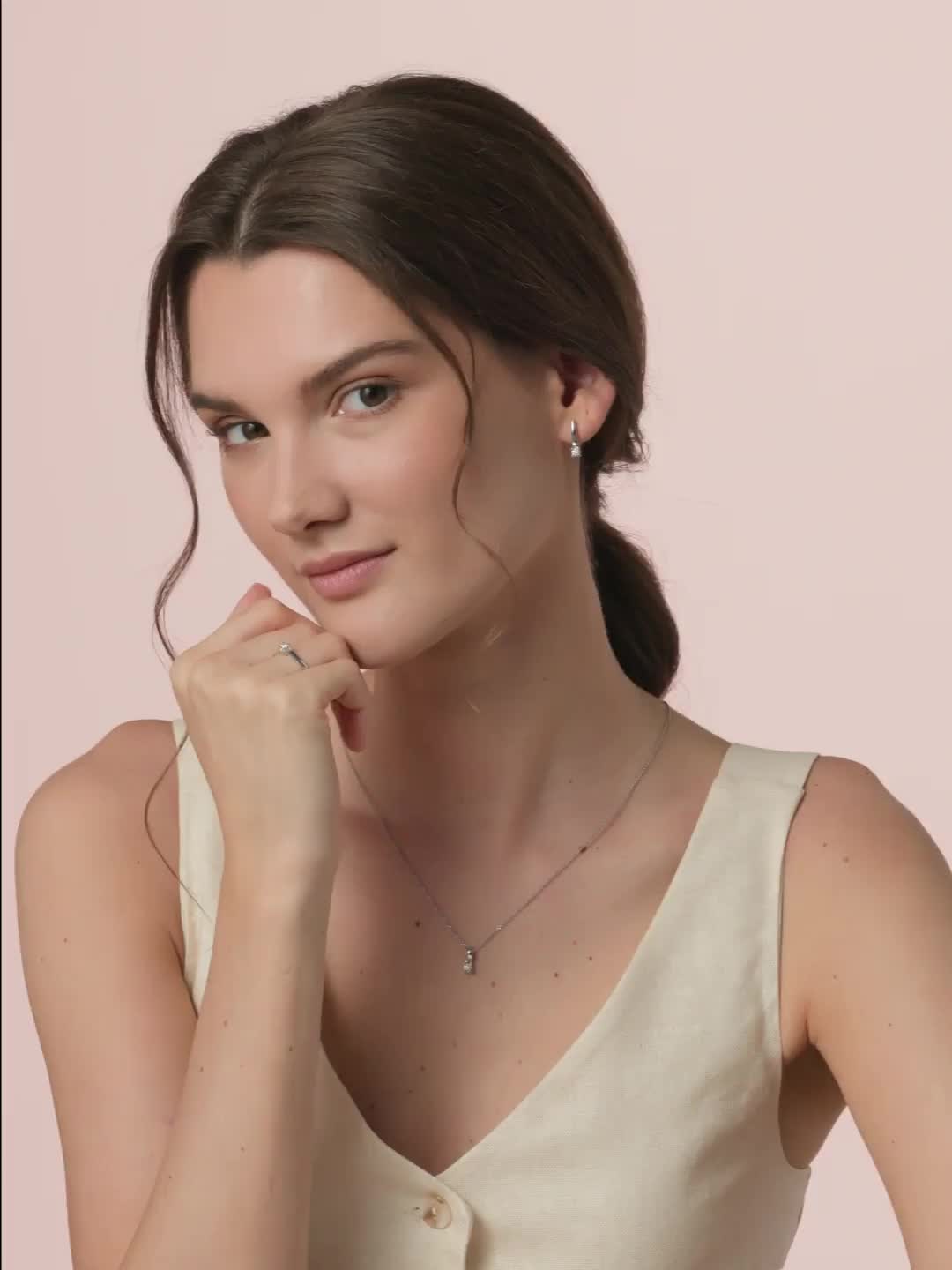 Кольцо с бриллиантом из белого золота 585 пробы арт. 13997-200