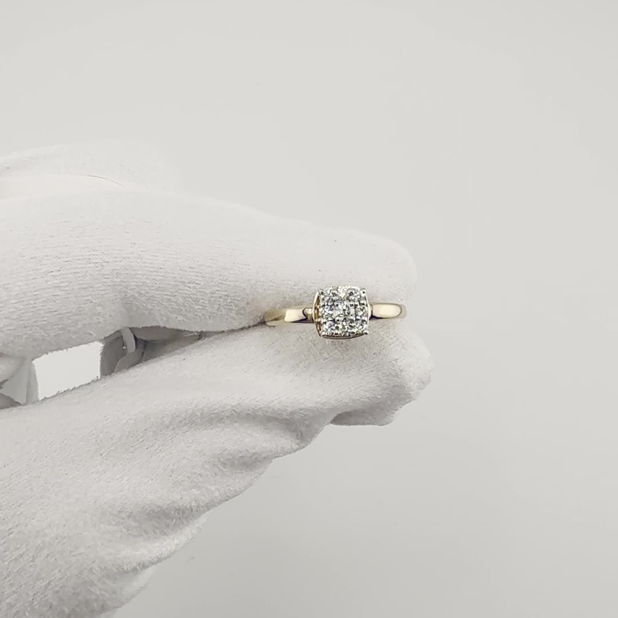 Кольцо с бриллиантом 0,54ct из золота 750 пробы арт. 14648-КП5