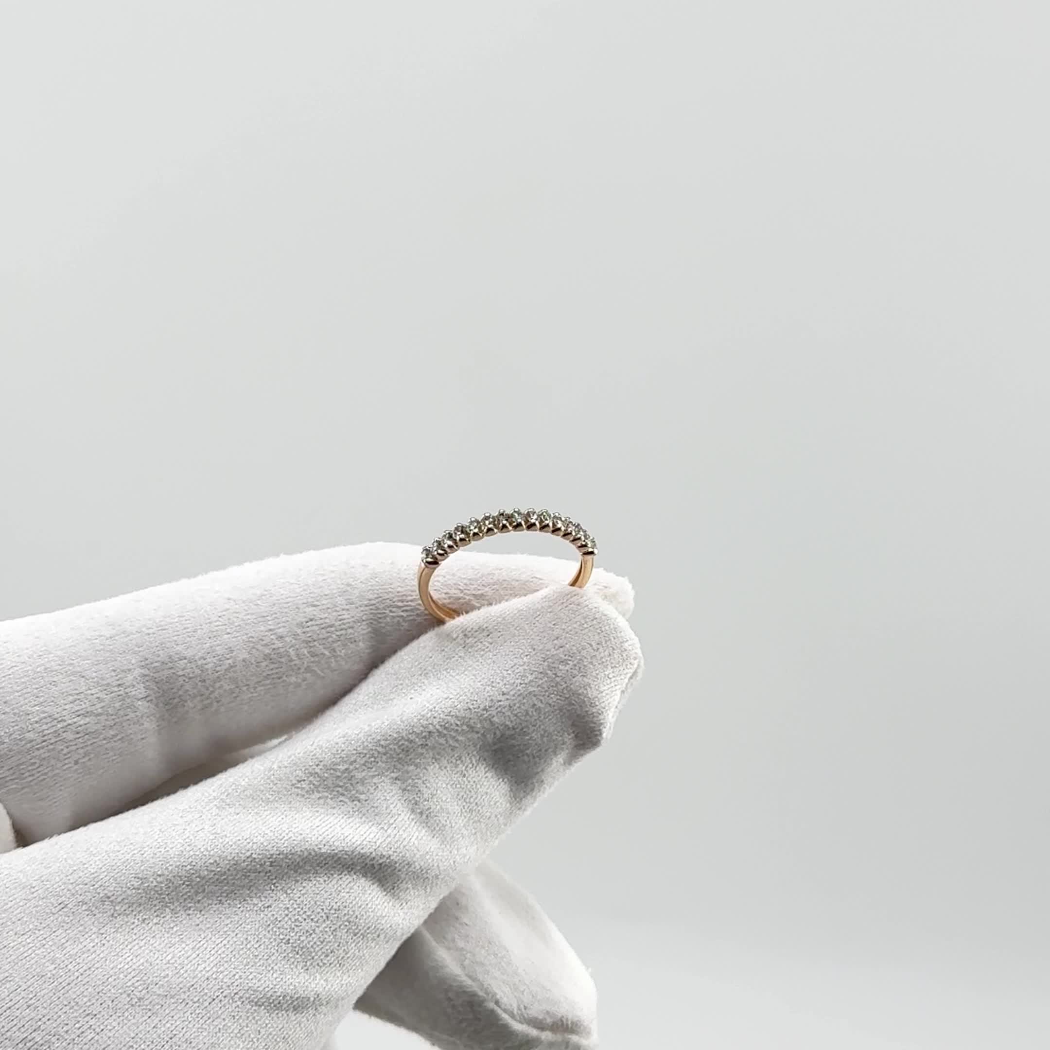 Кольцо с бриллиантами из золота 585 пробы арт. 16443-100