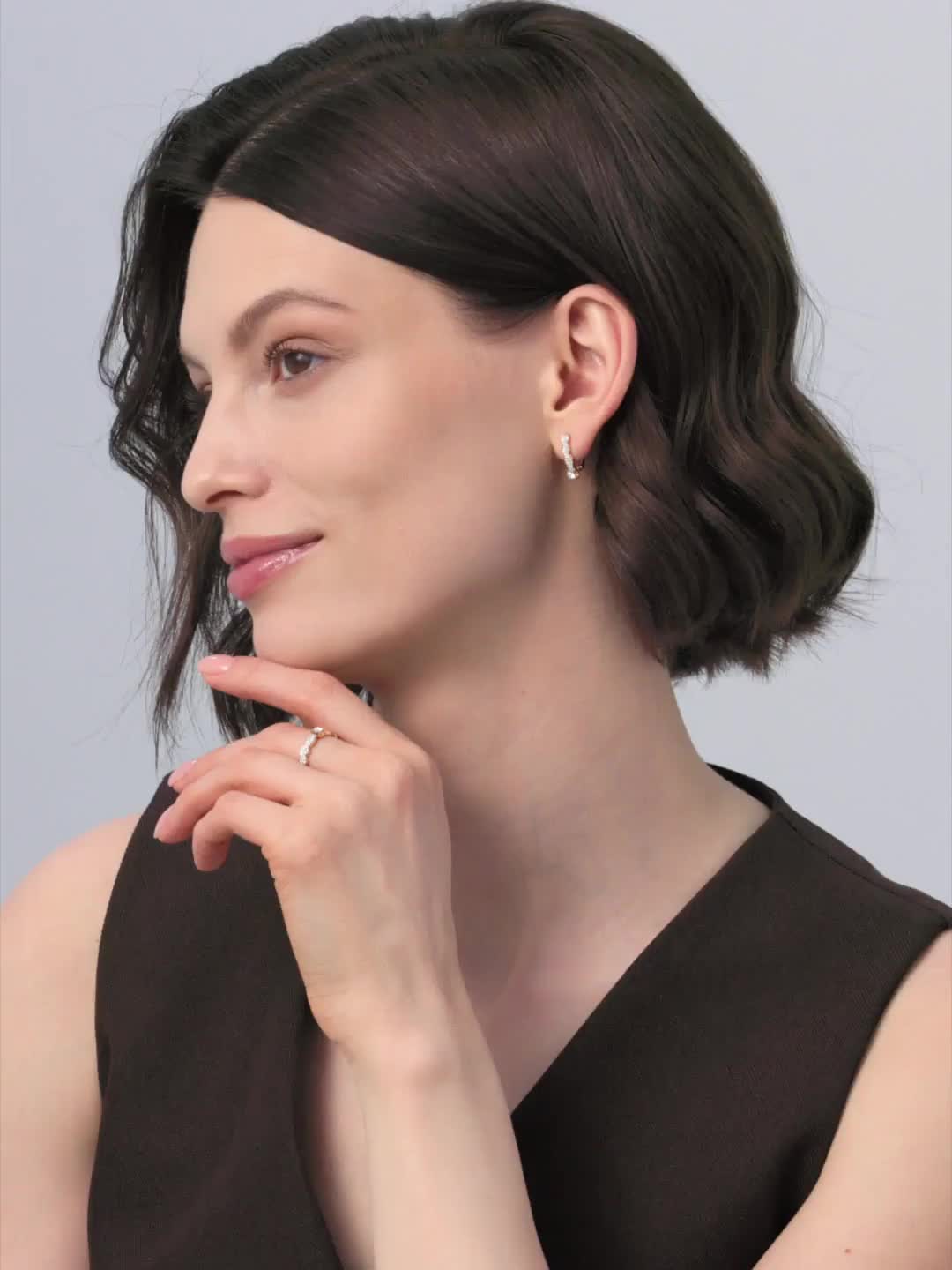 Кольцо с бриллиантами из золота 585 пробы арт. 16734-100