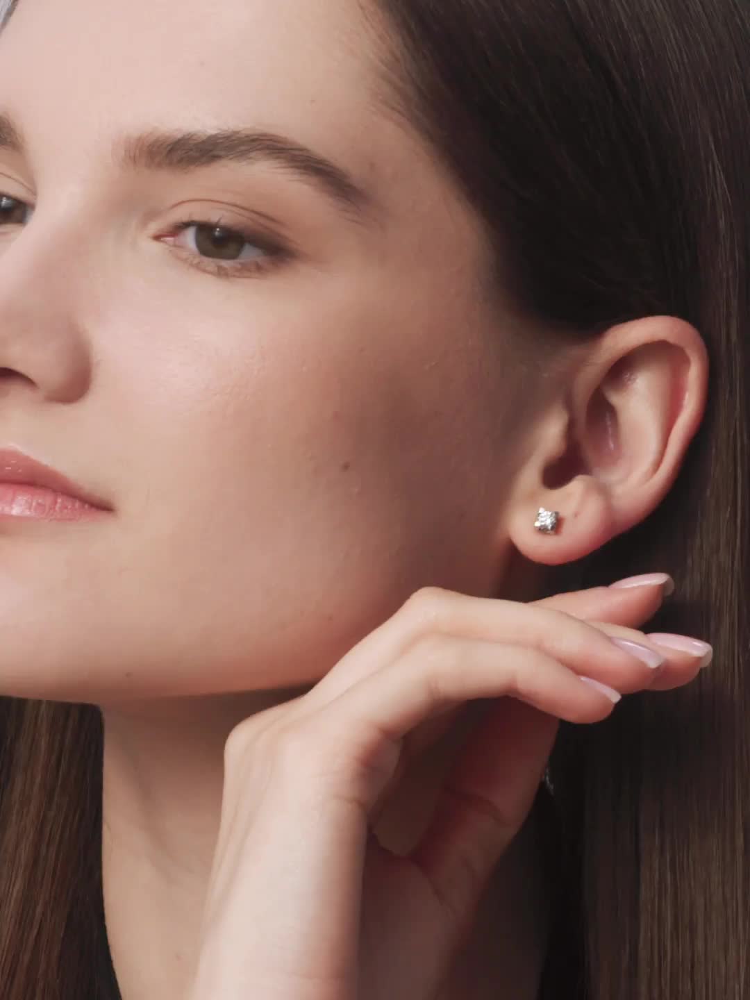 Серьги с бриллиантами из белого золота 585 пробы арт. 24000-200