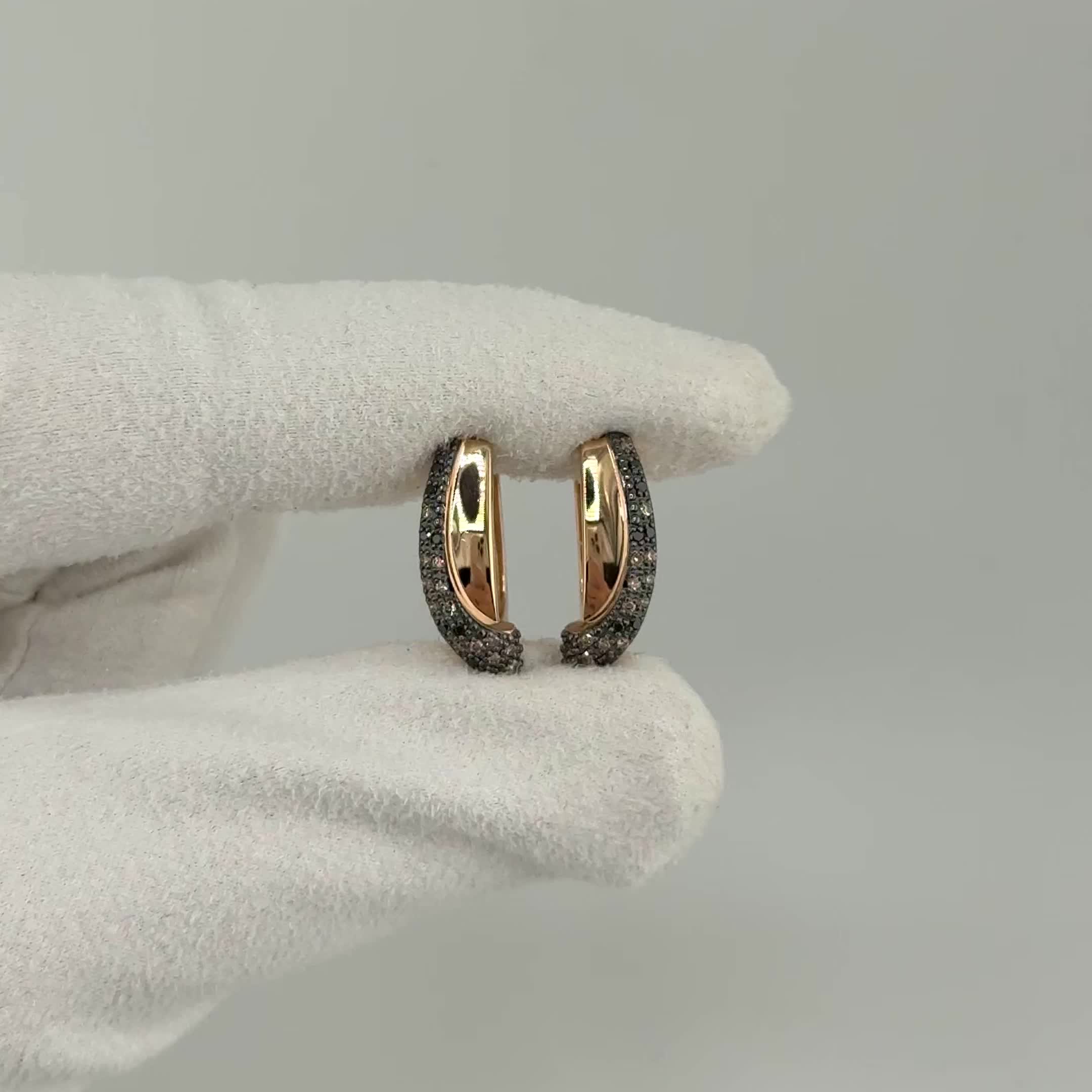 Серьги с бриллиантами из золота 585 пробы арт. 26131-164