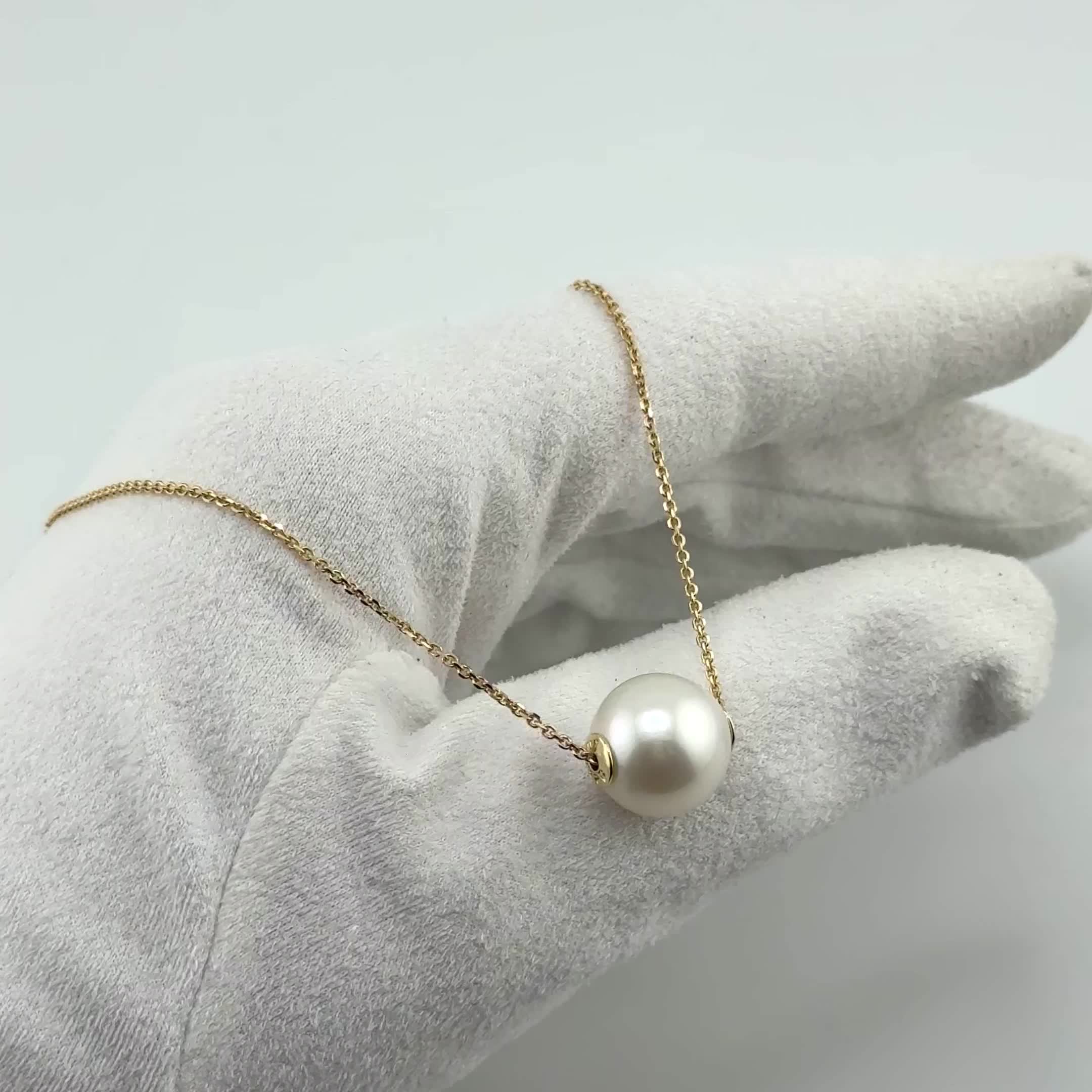 Колье с жемчугом из желтого золота 585 пробы арт. 34705YEd1D12.40