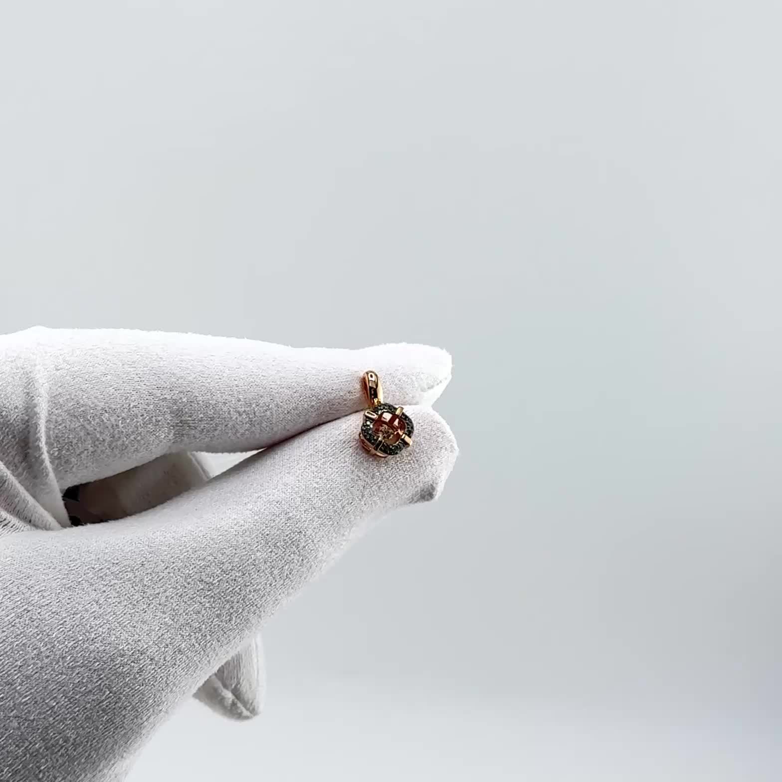 Подвеска с танцующим бриллиантом из золота 585 пробы арт. 36077-113