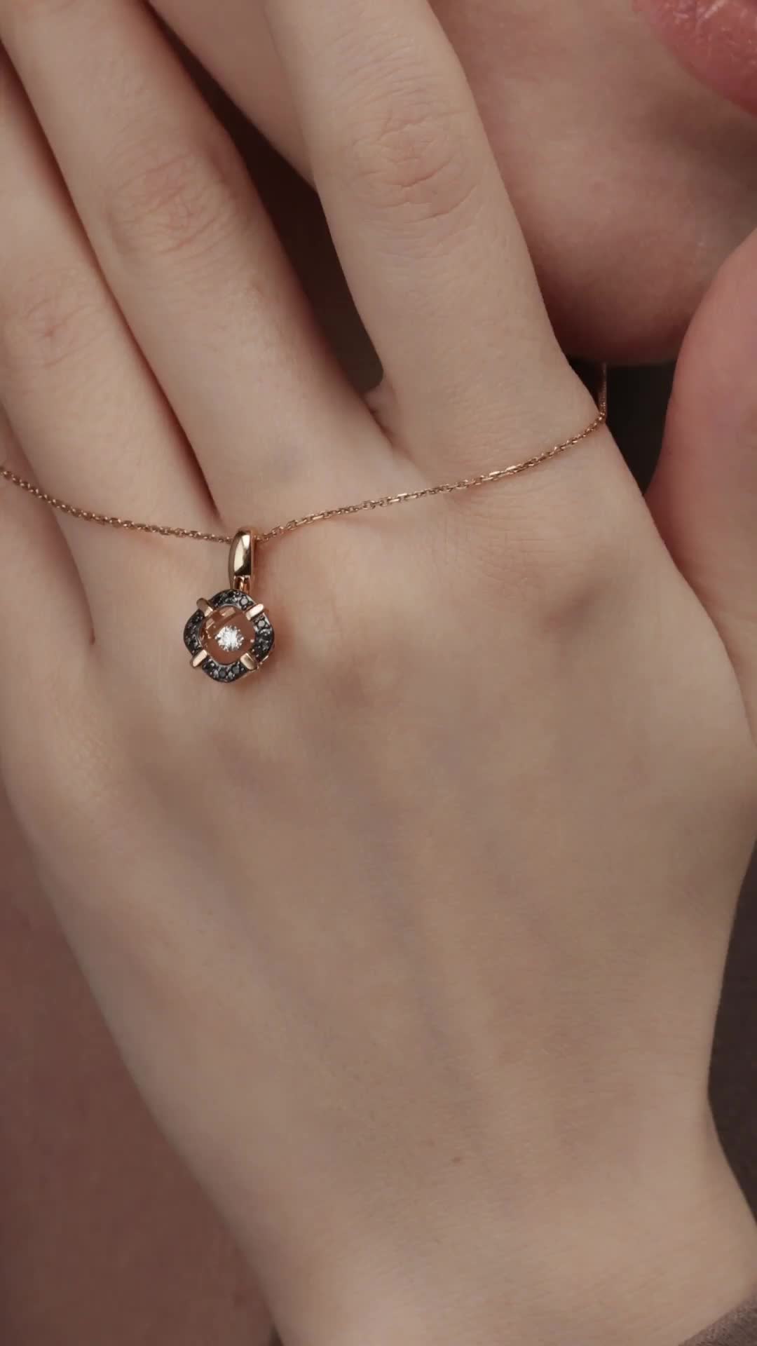 Подвеска с танцующим бриллиантом из золота 585 пробы арт. 36077-113