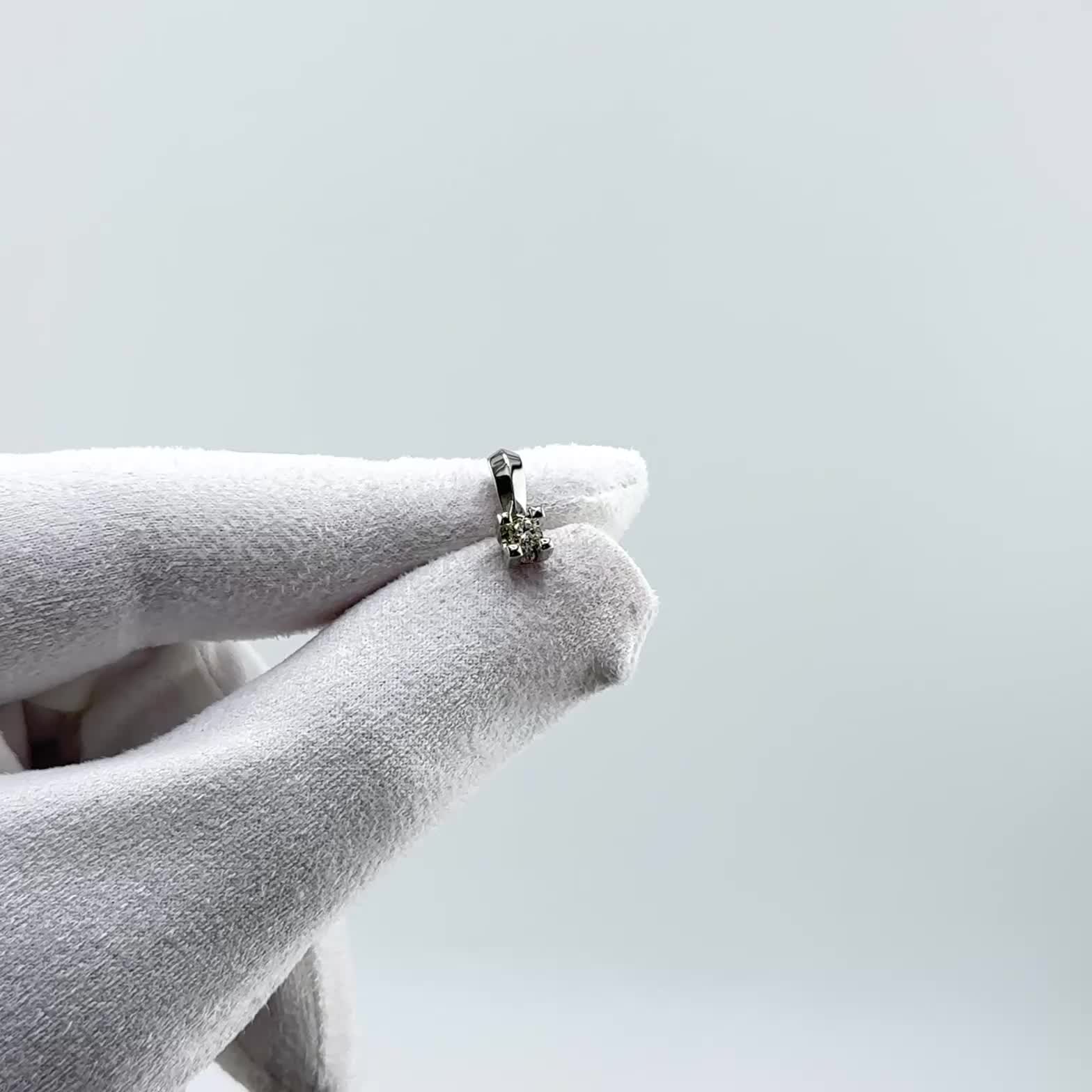 Подвеска с бриллиантом из белого золота 585 пробы арт. 36119-200