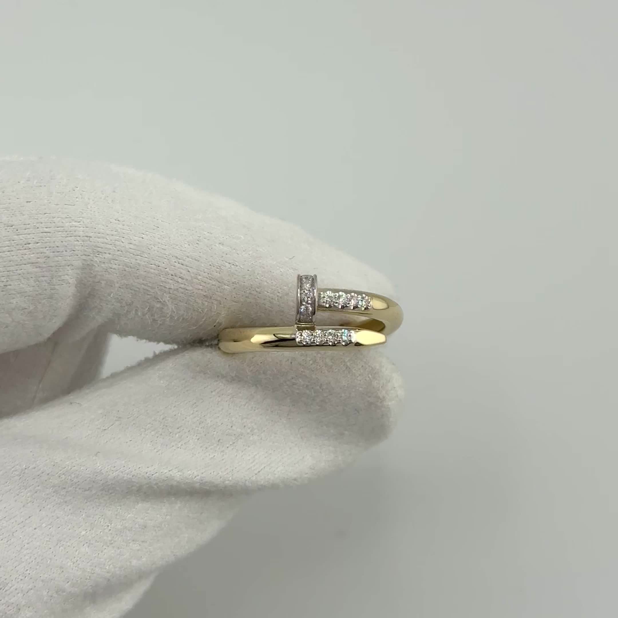 Кольцо "Гвоздь" с бриллиантами из желтого золота 585 пробы арт. 3758-11002