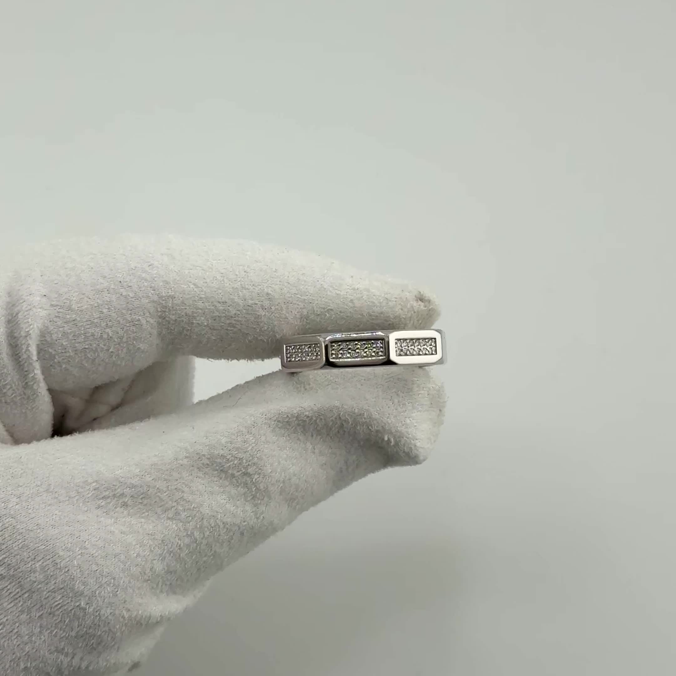 Кольцо с бриллиантами из белого золота 585 пробы арт. 41026.20БрW