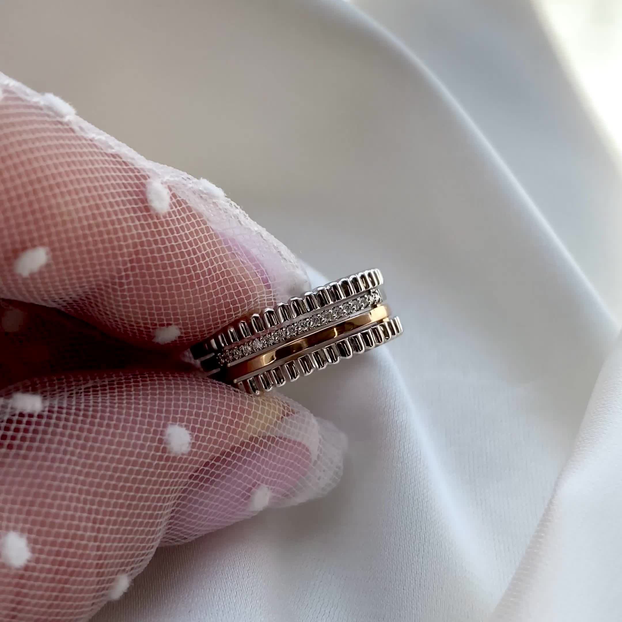 Кольцо с бриллиантами из золота 585 пробы арт. 4113-11001-1