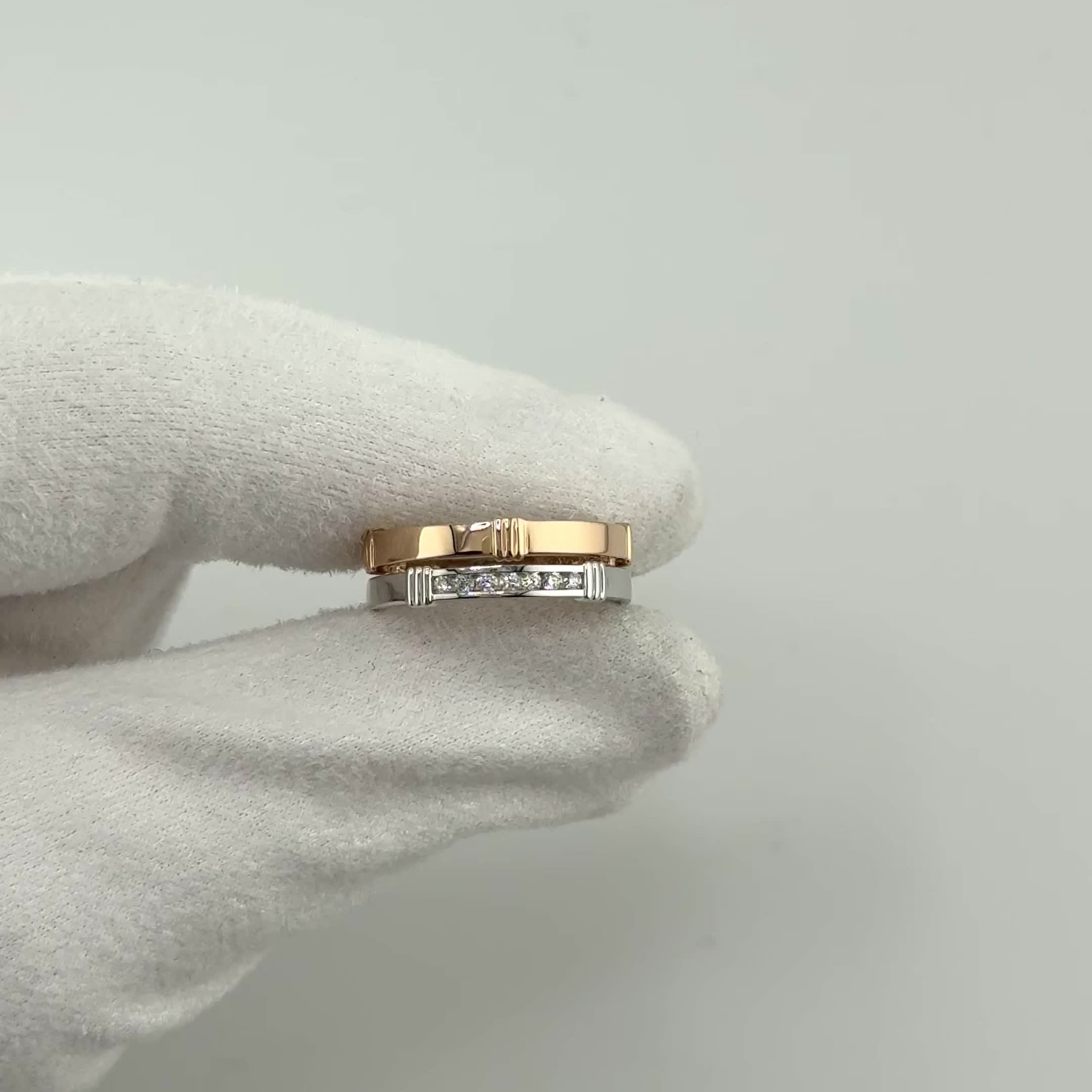 Кольцо с бриллиантами из золота 585 пробы арт. 4137-110