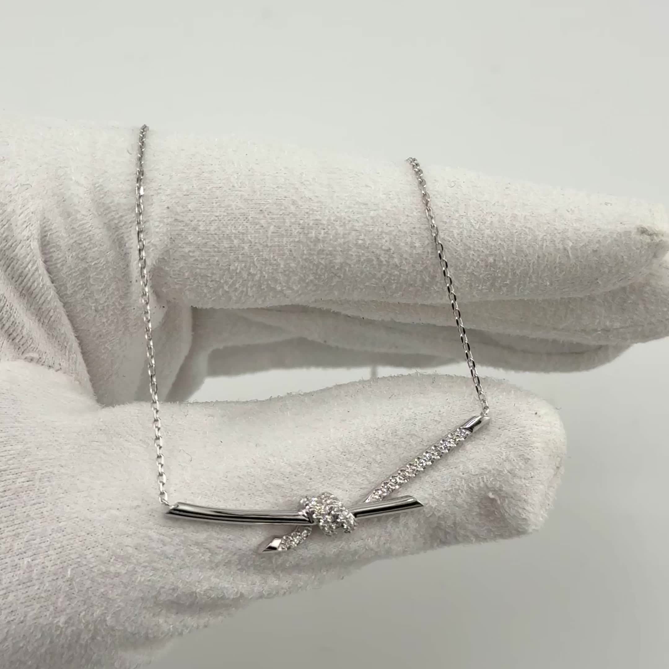 Колье с бриллиантами из белого золота 585 пробы арт. 4191-51001