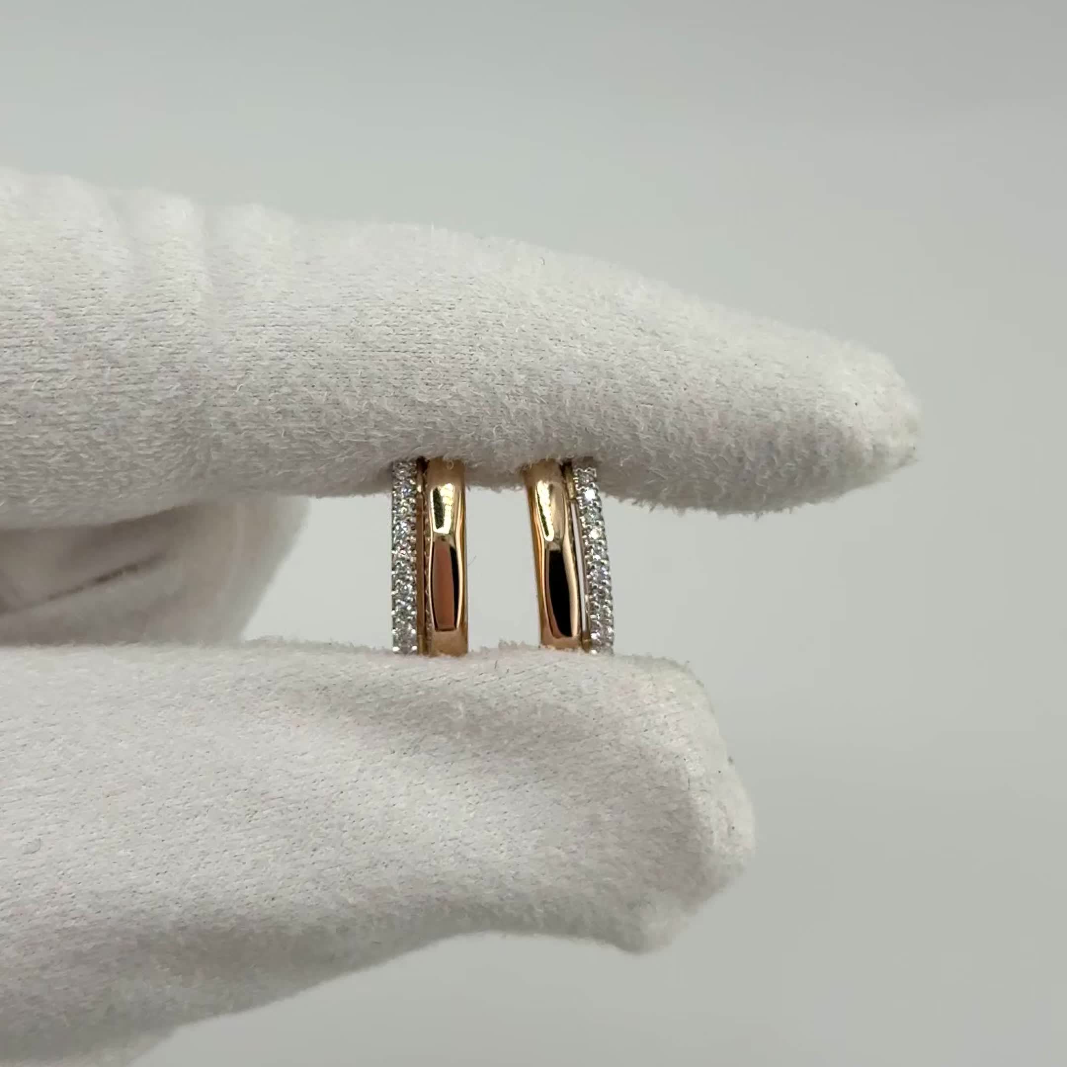 Серьги с бриллиантами из золота 585 пробы арт. 4459-210