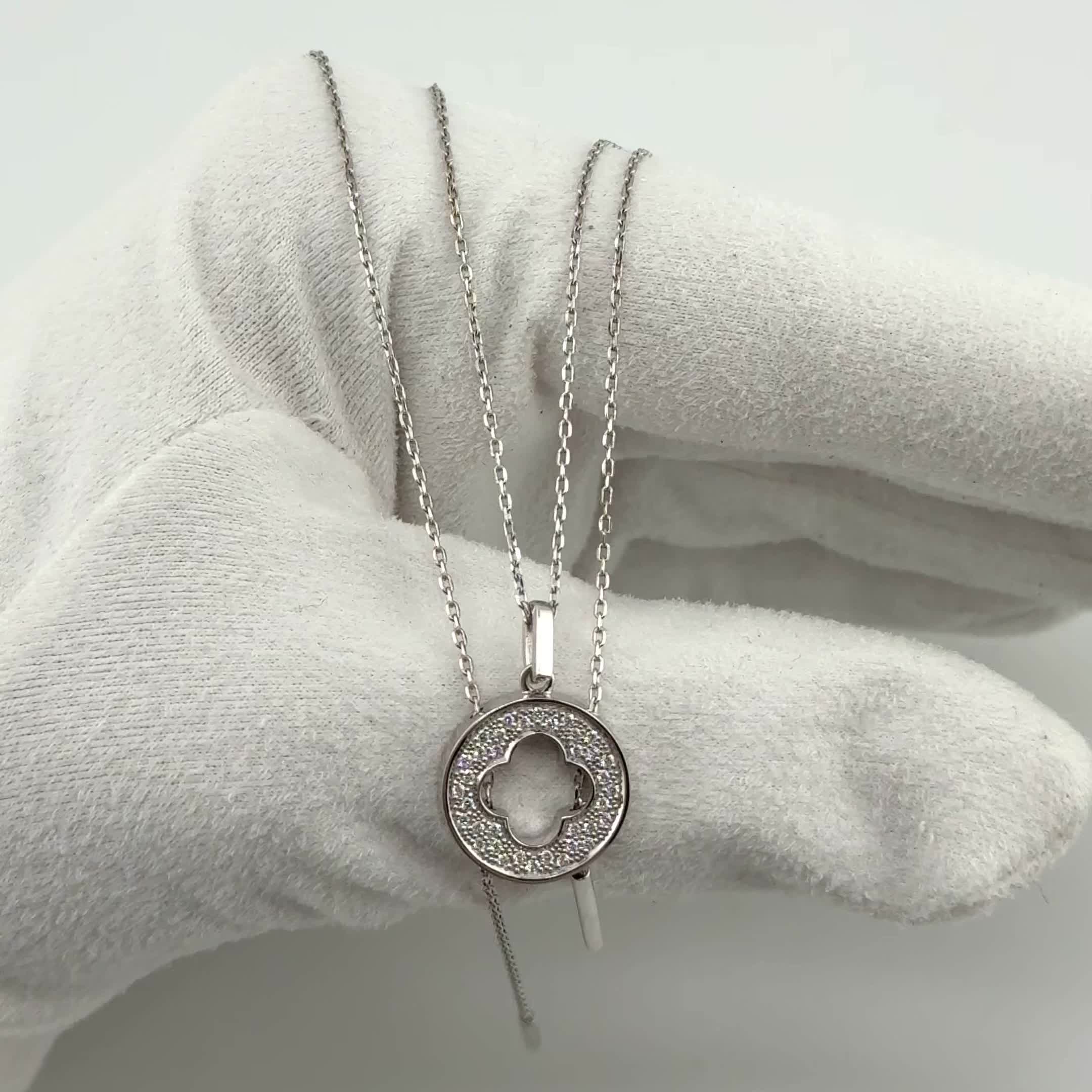 Колье с бриллиантами из белого золота 585 пробы арт. 4462-51001