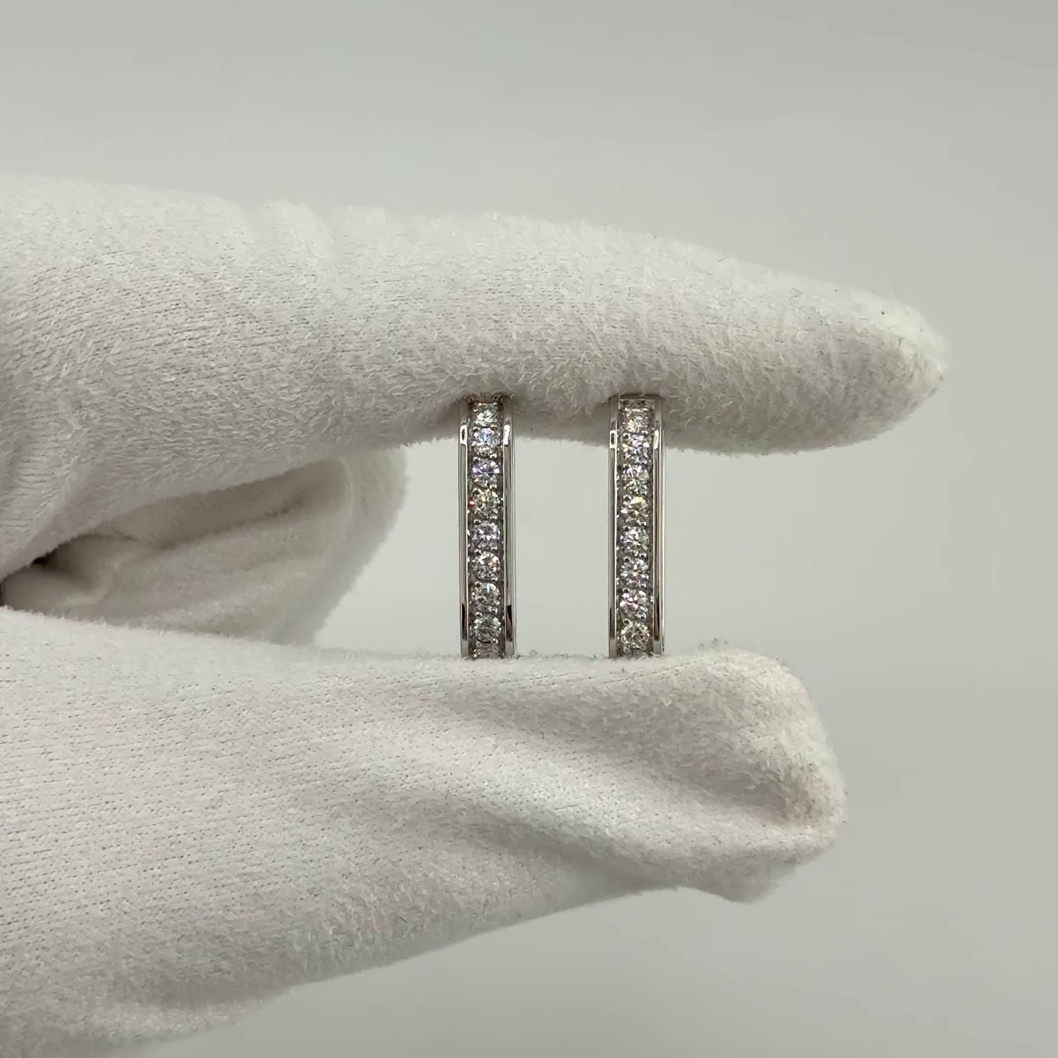 Серьги с бриллиантами из белого золота 585 пробы арт. 4504-21001