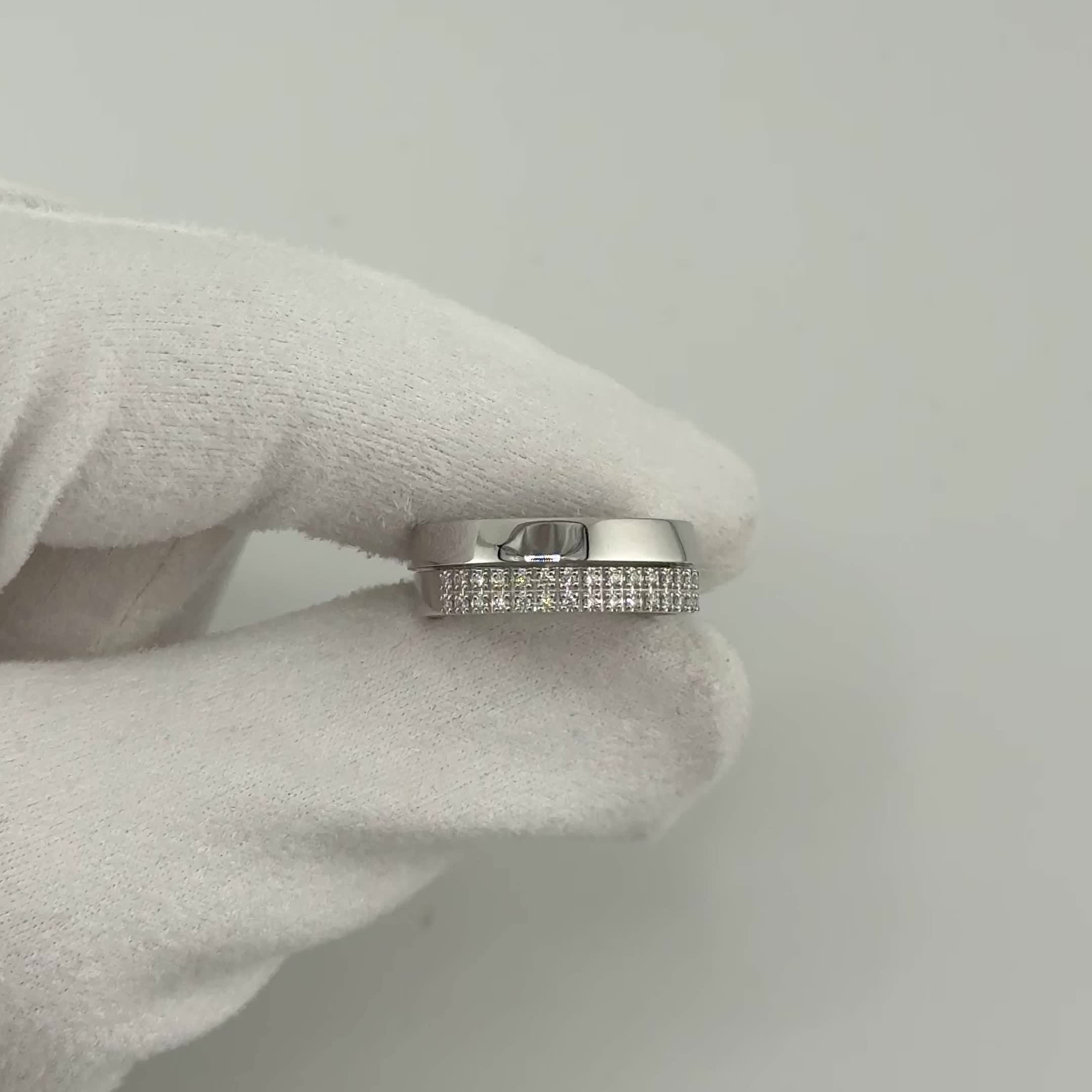 Кольцо с бриллиантами из белого золота 585 пробы арт. 4538-11001