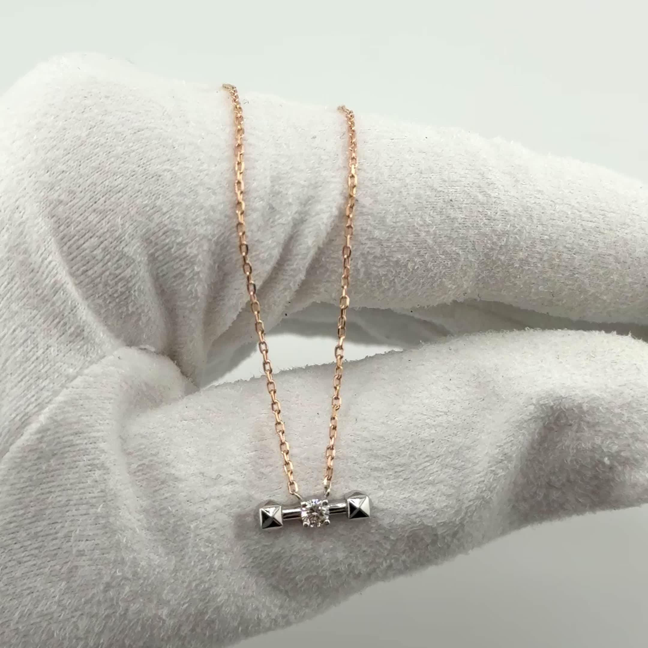 Колье с бриллиантом из золота 585 пробы арт. 4541-510