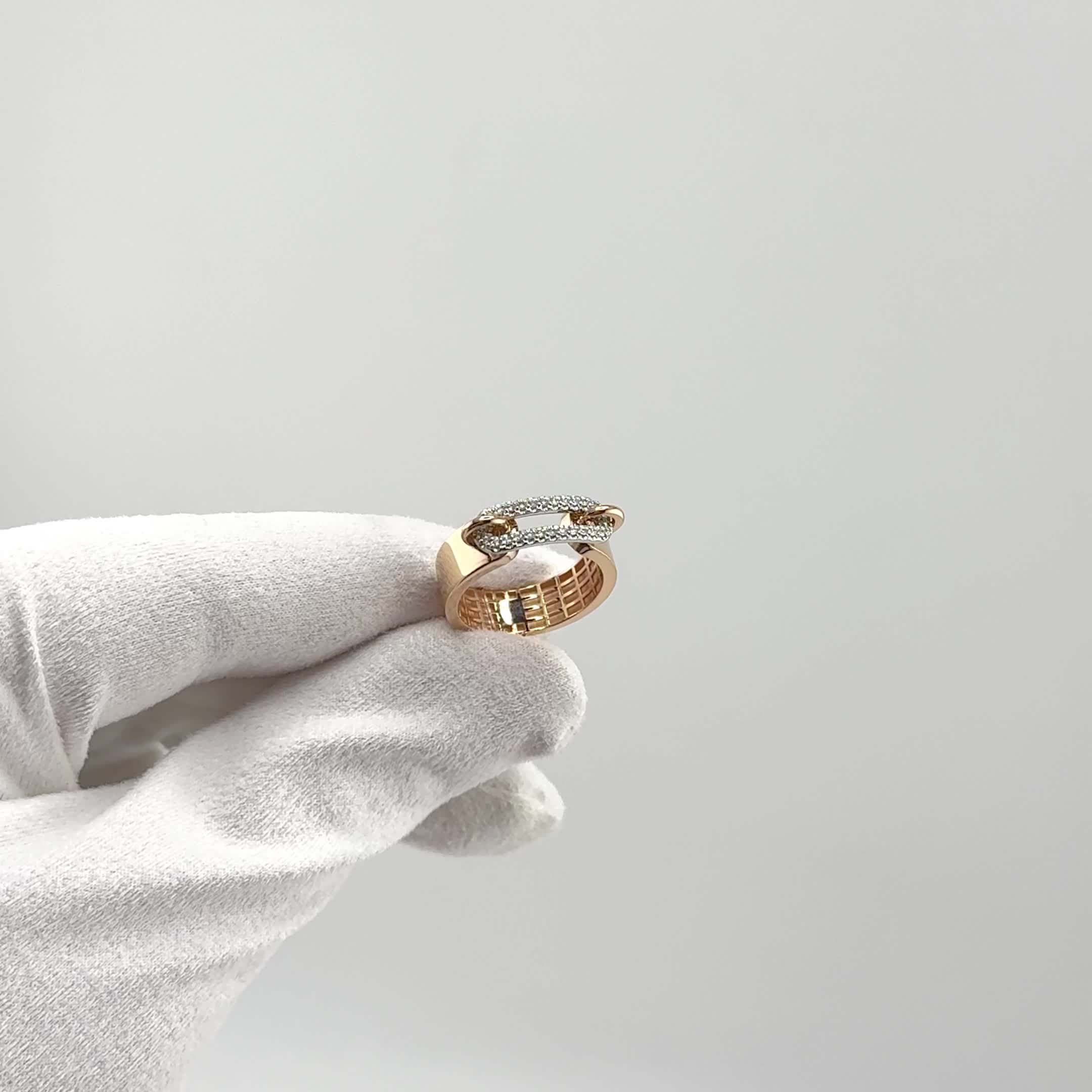 Кольцо с бриллиантами из золота 585 пробы арт. 4589-110