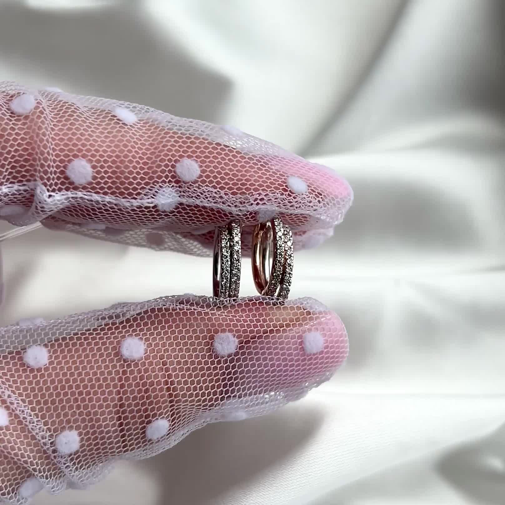 Серьги с бриллиантами из золота 585 пробы  арт. 5-4196-103-2К