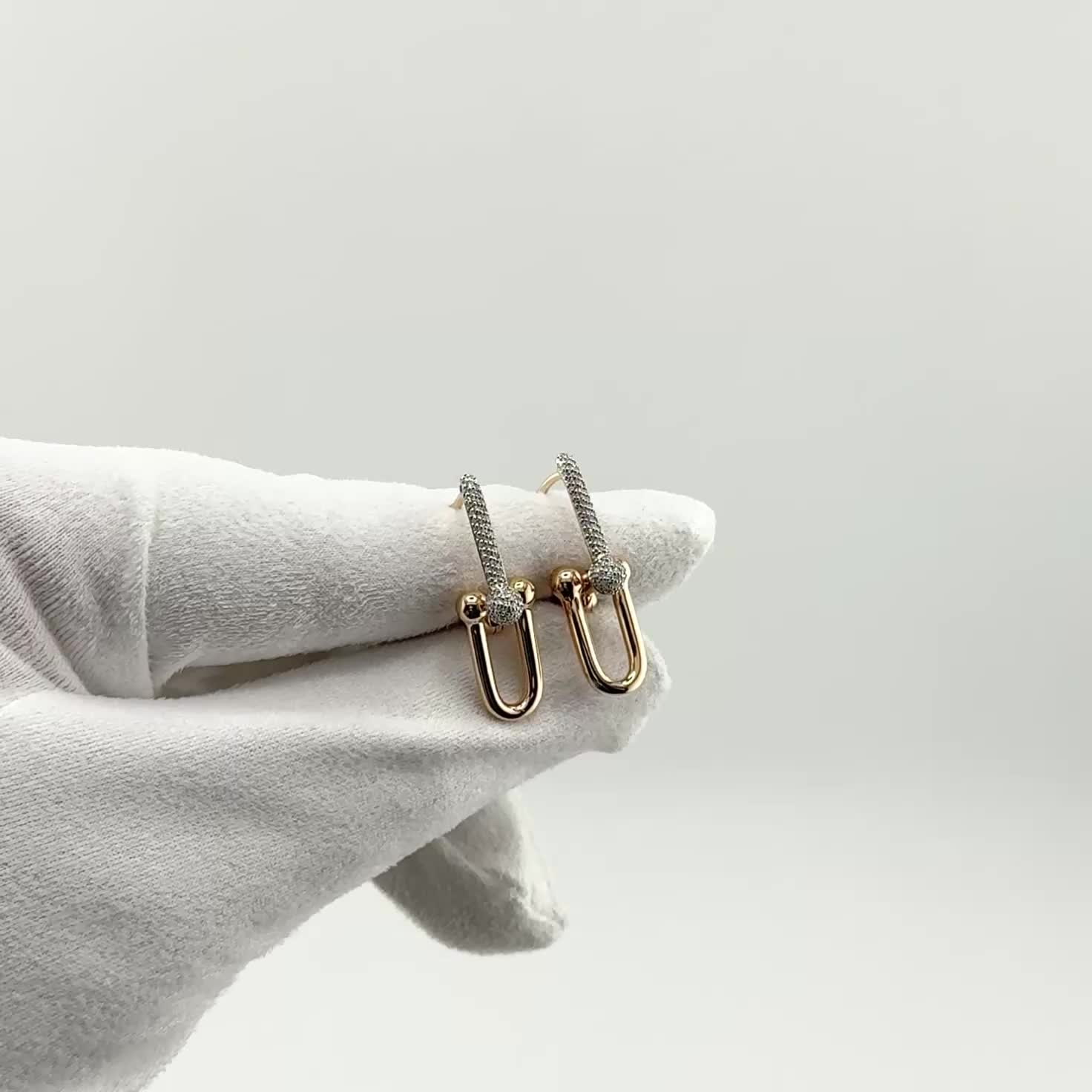 Серьги с бриллиантами из золота 585 пробы арт. 5-6823-103-2К