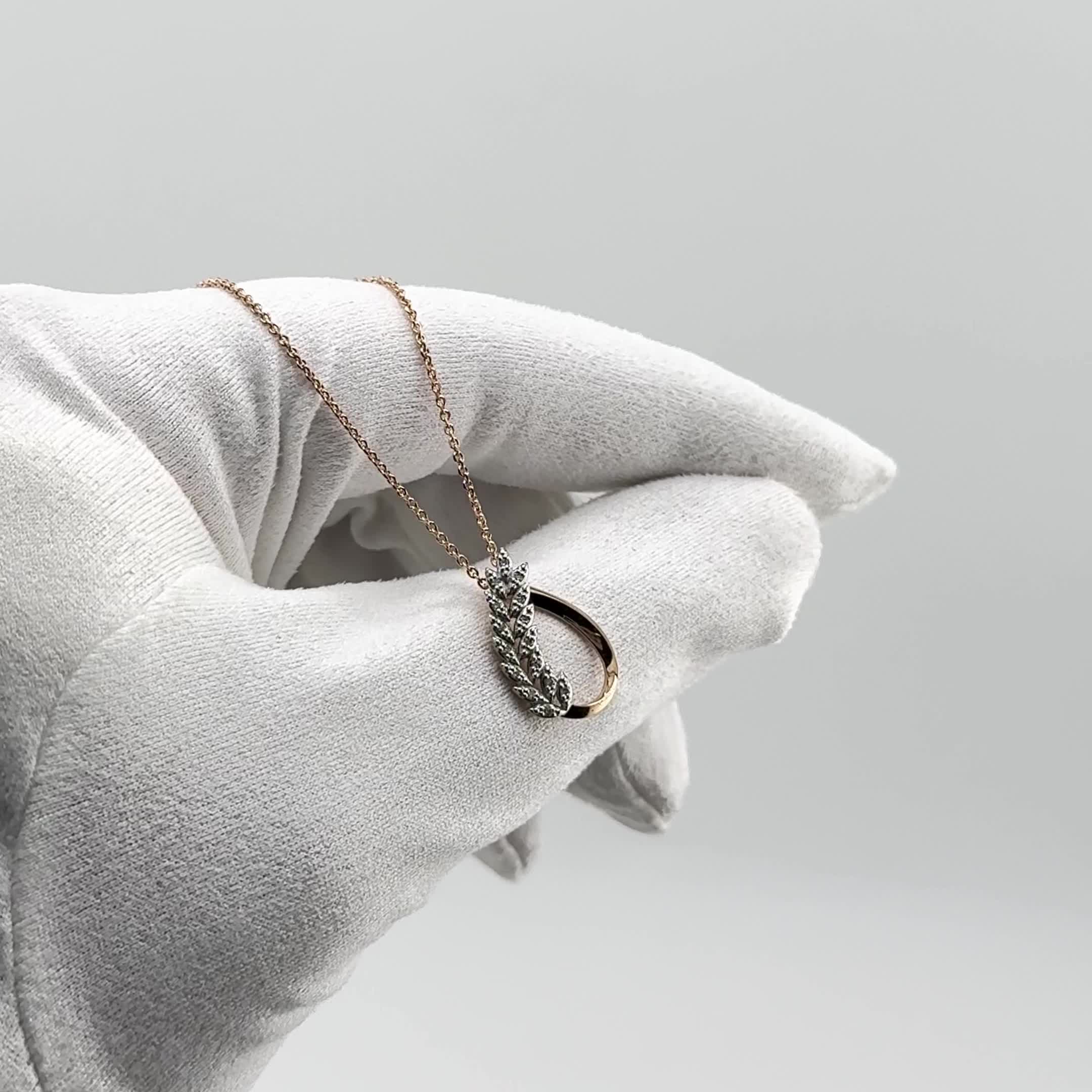 Колье с бриллиантами из золота 585 пробы арт. 64422-100