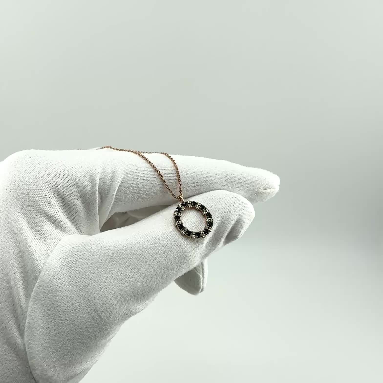 Колье с сапфирами и бриллиантами из золота 585 пробы арт. 66279-102